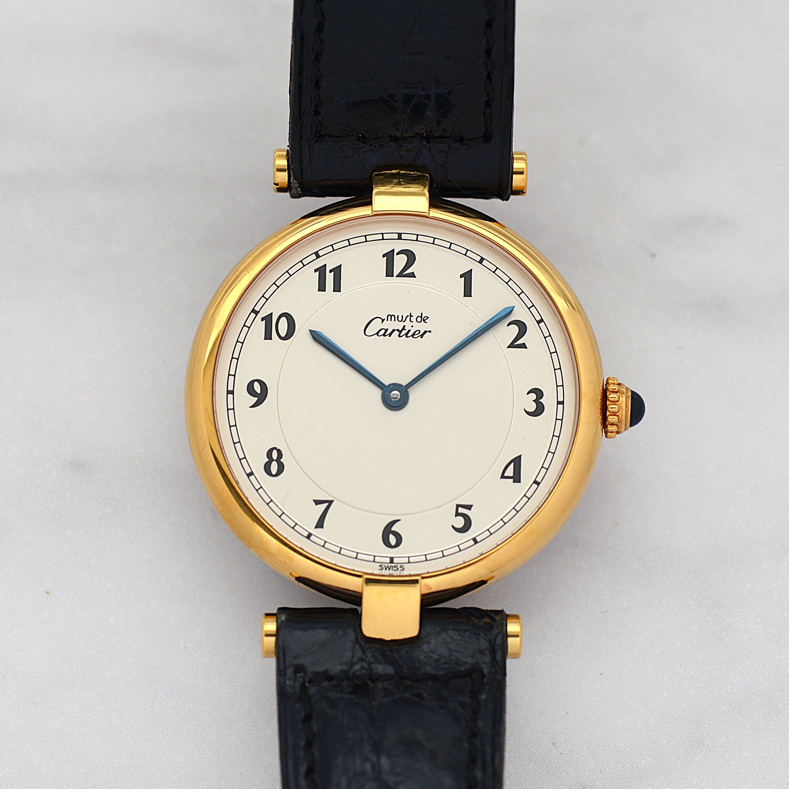 【Cartier】カルティエ マストヴァンドーム LM アラビア デッドストック 純正Dバックル付き