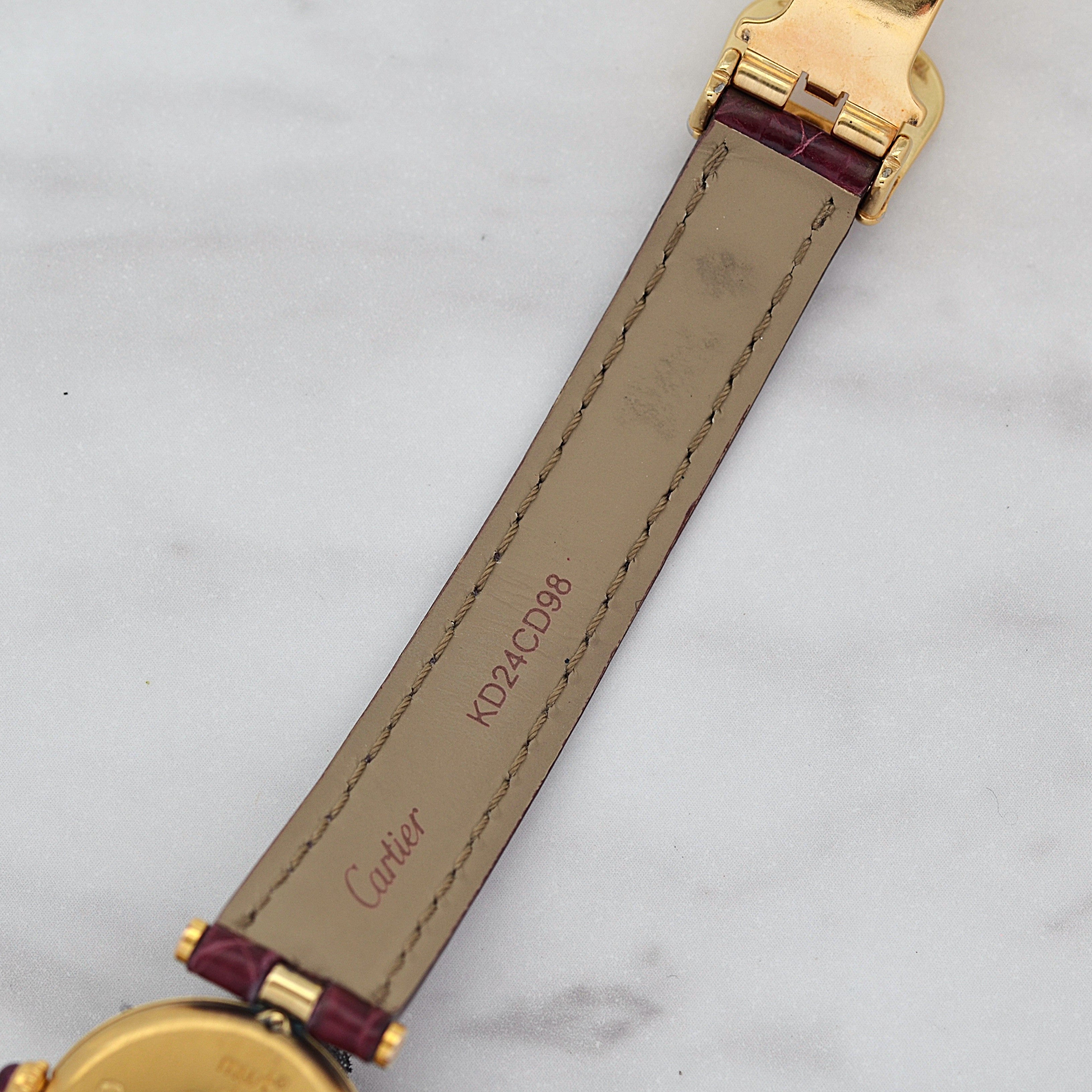 【Cartier】カルティエ マストヴァンドームSM カルティエ創業150周年モデル 世界限定1847本 純正Dバックル付き