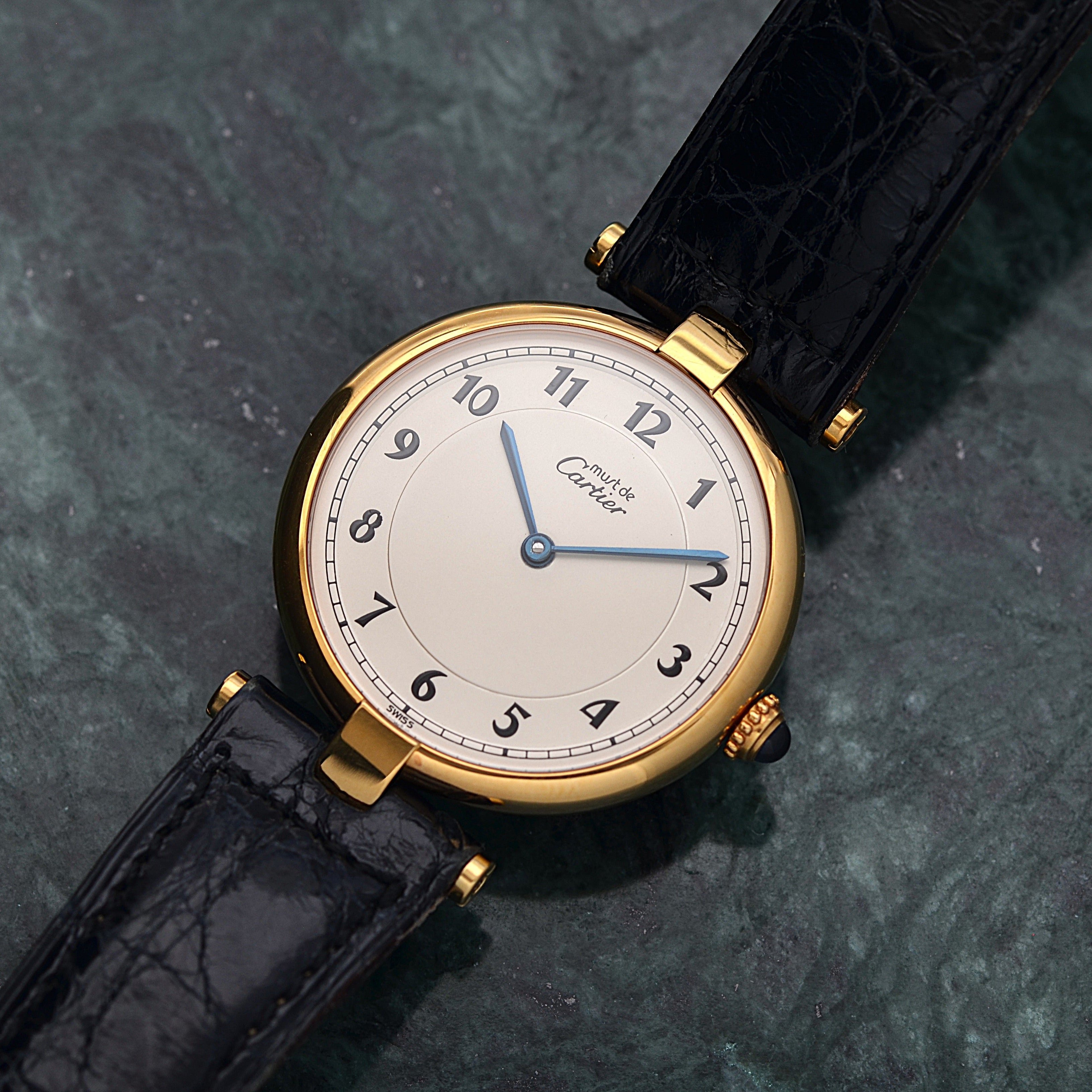 【Cartier】カルティエ マストヴァンドーム LM アラビア デッドストック 純正Dバックル付き