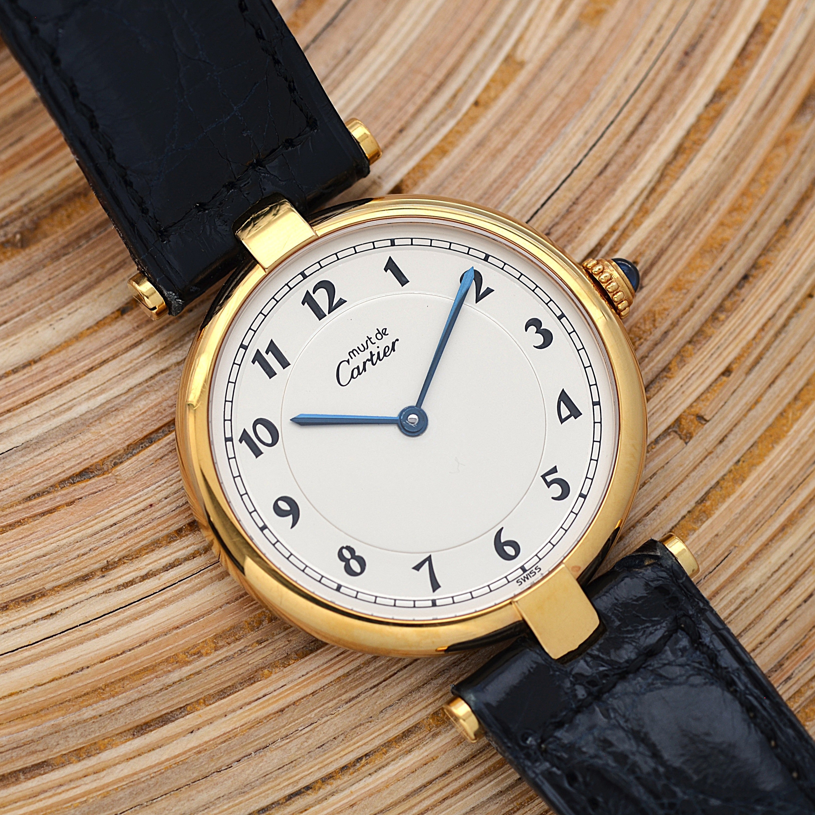 【Cartier】カルティエ マストヴァンドーム LM アラビア デッドストック 純正Dバックル付き