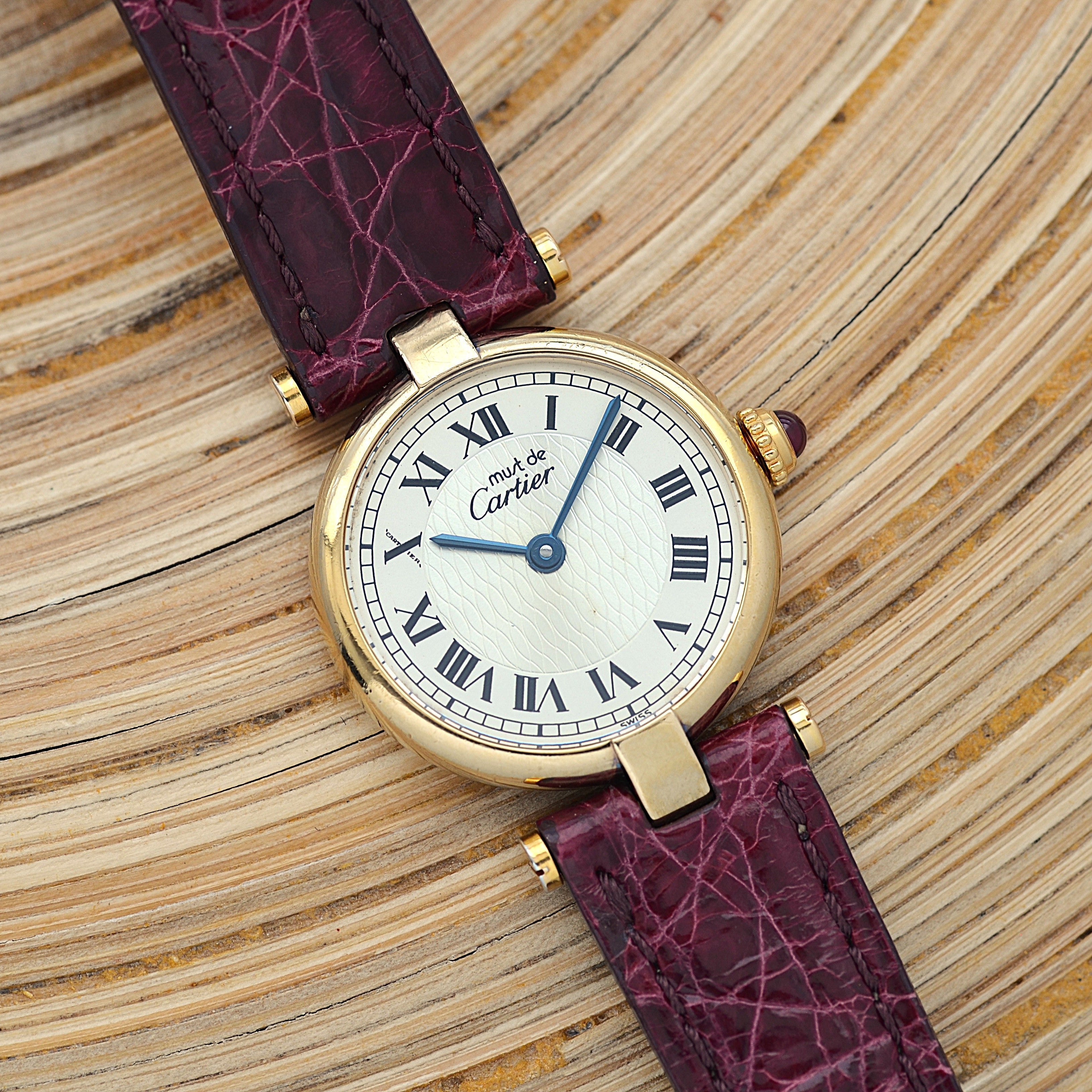 【Cartier】カルティエ マストヴァンドームSM カルティエ創業150周年モデル 世界限定1847本 純正Dバックル付き