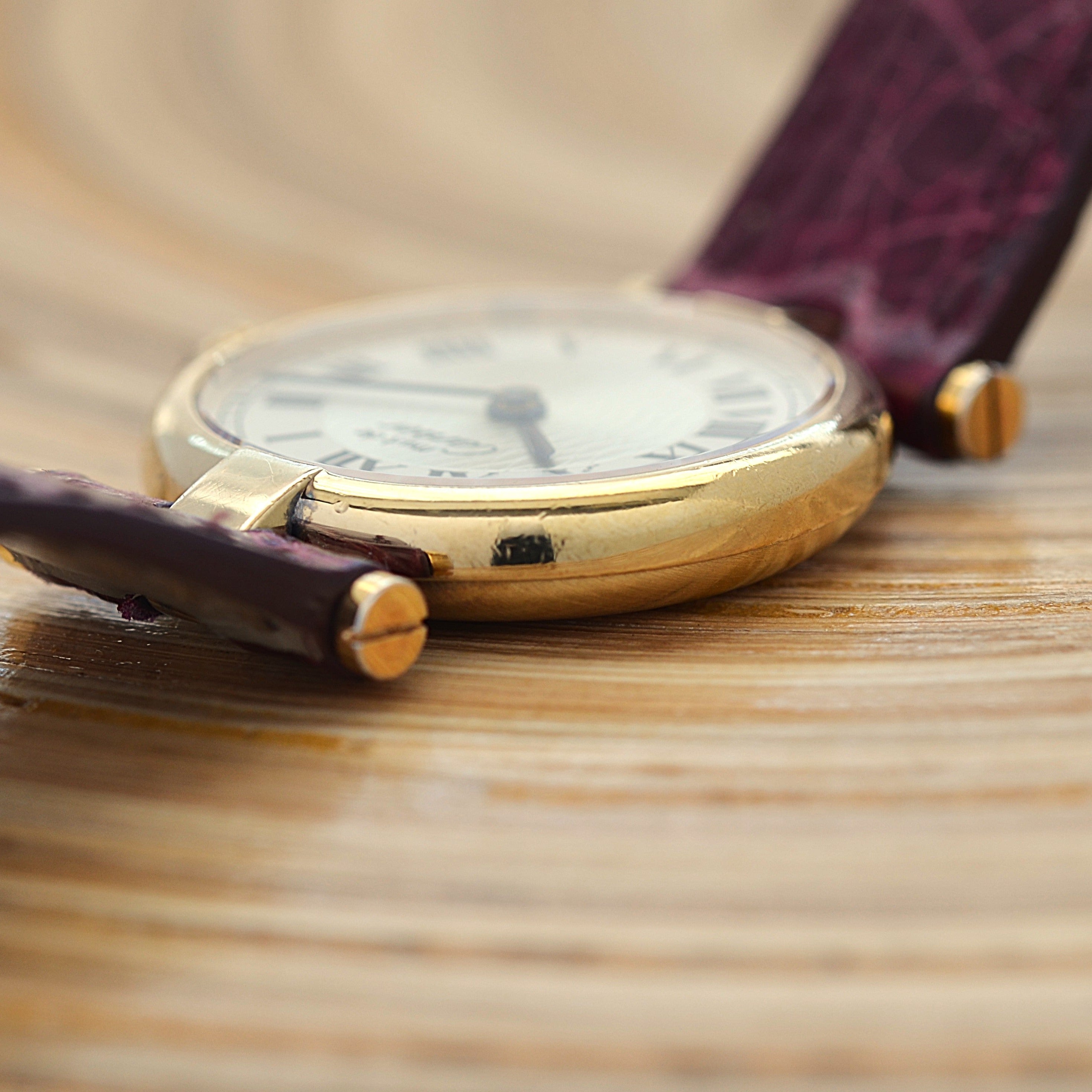 【Cartier】カルティエ マストヴァンドームSM カルティエ創業150周年モデル 世界限定1847本 純正Dバックル付き