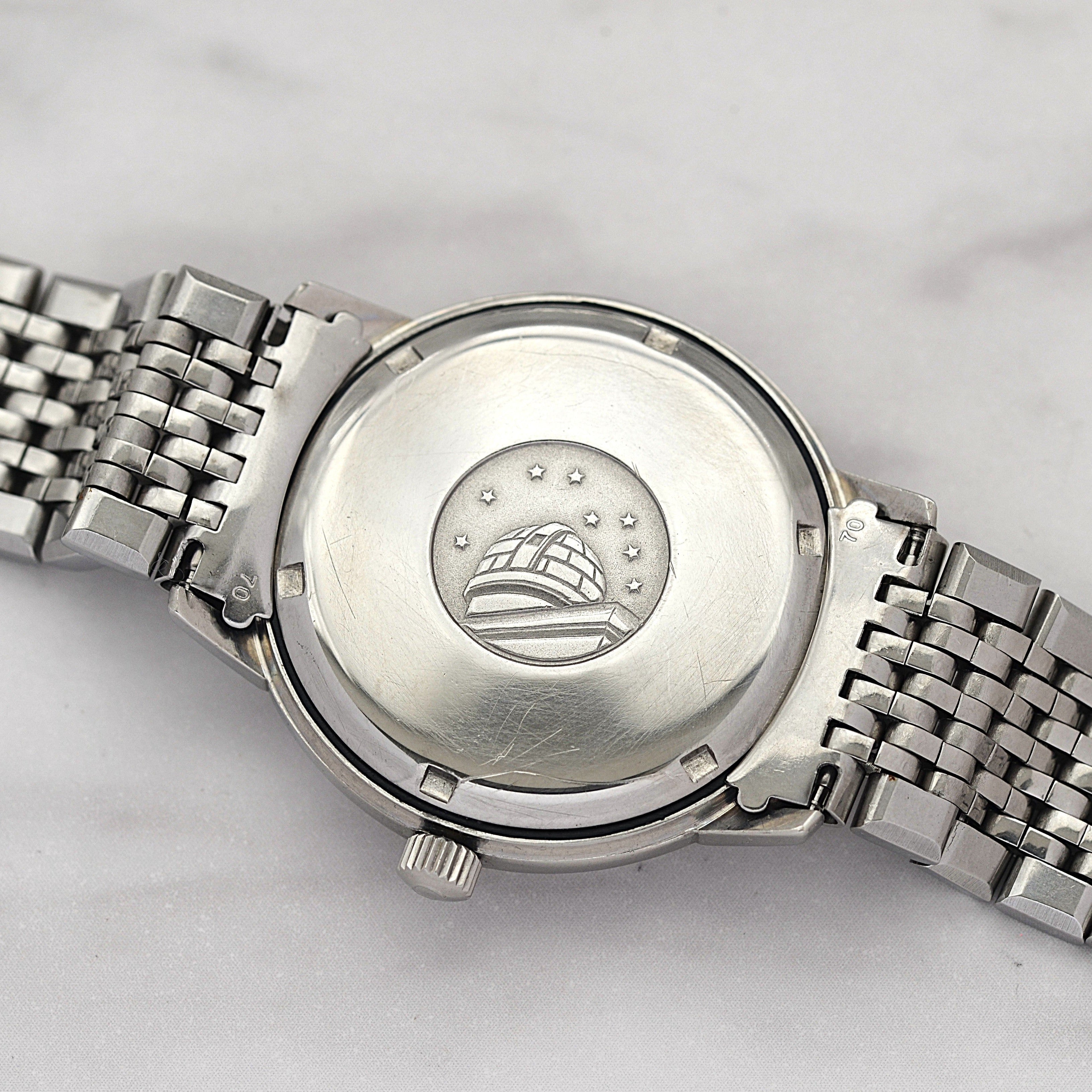 【OMEGA】オメガ コンステレーションデイト SS アップライトアラビア ピンクゴールドインデクス