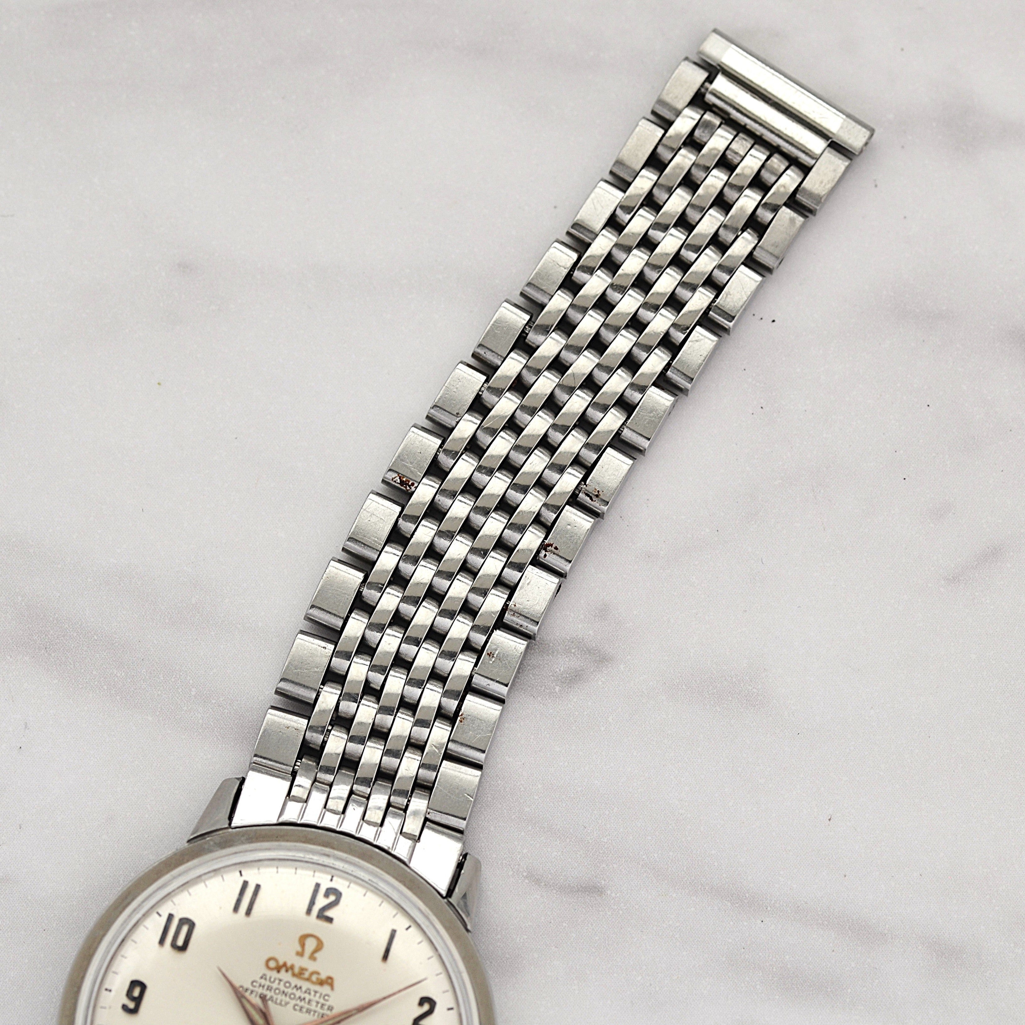 【OMEGA】オメガ コンステレーションデイト SS アップライトアラビア ピンクゴールドインデクス