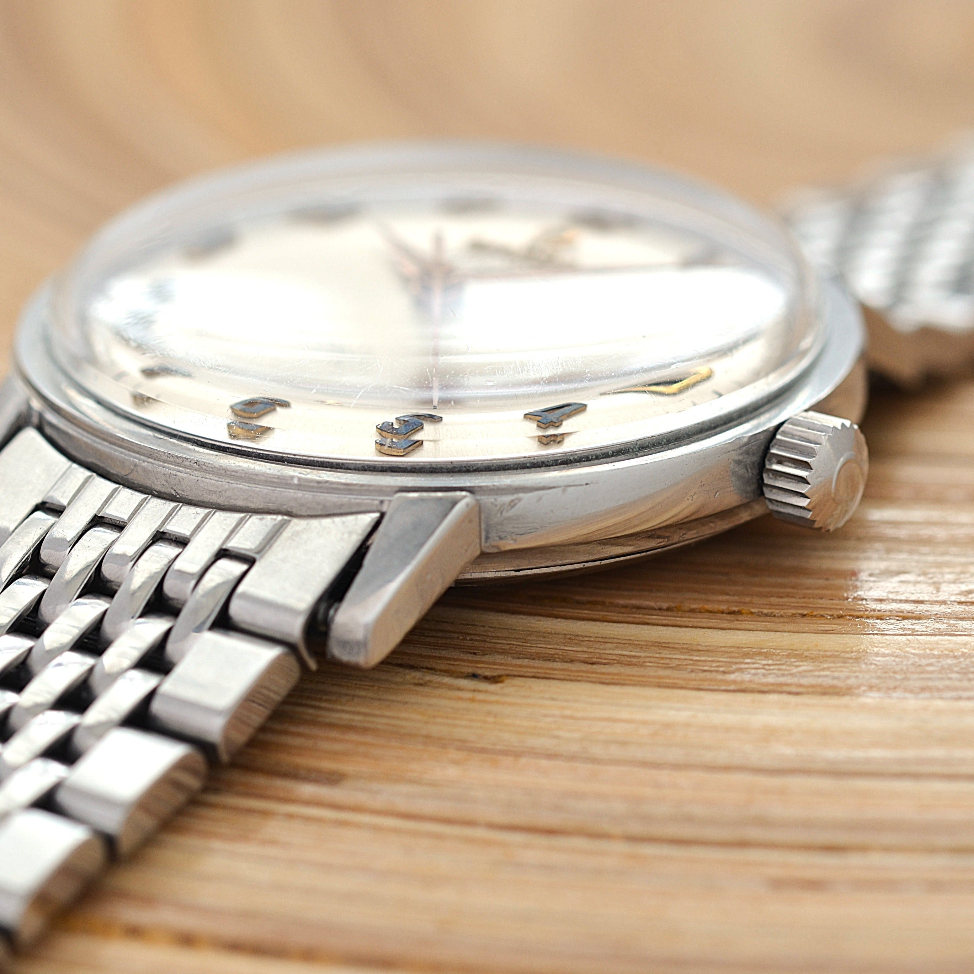 【OMEGA】オメガ コンステレーションデイト SS アップライトアラビア ピンクゴールドインデクス