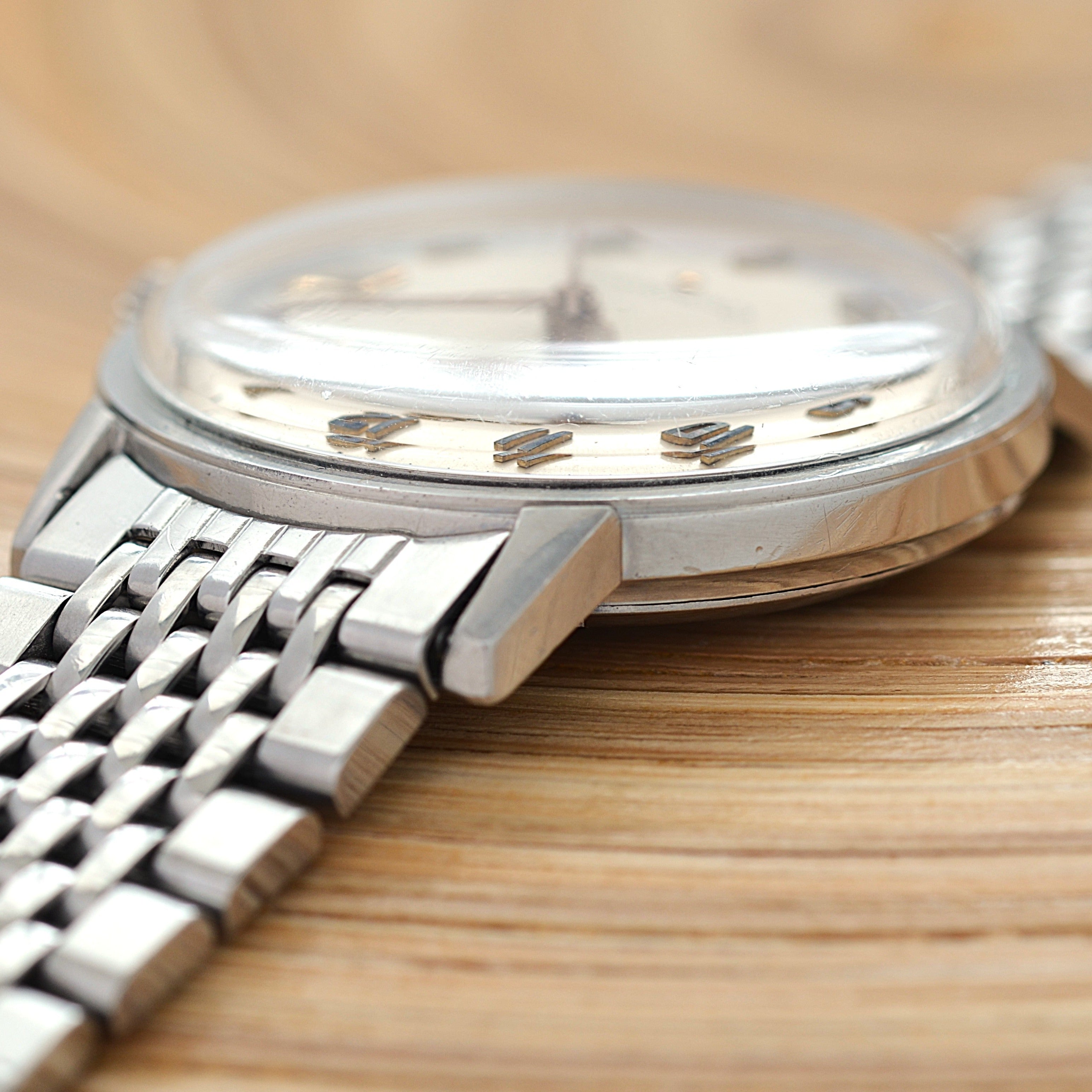 【OMEGA】オメガ コンステレーションデイト SS アップライトアラビア ピンクゴールドインデクス