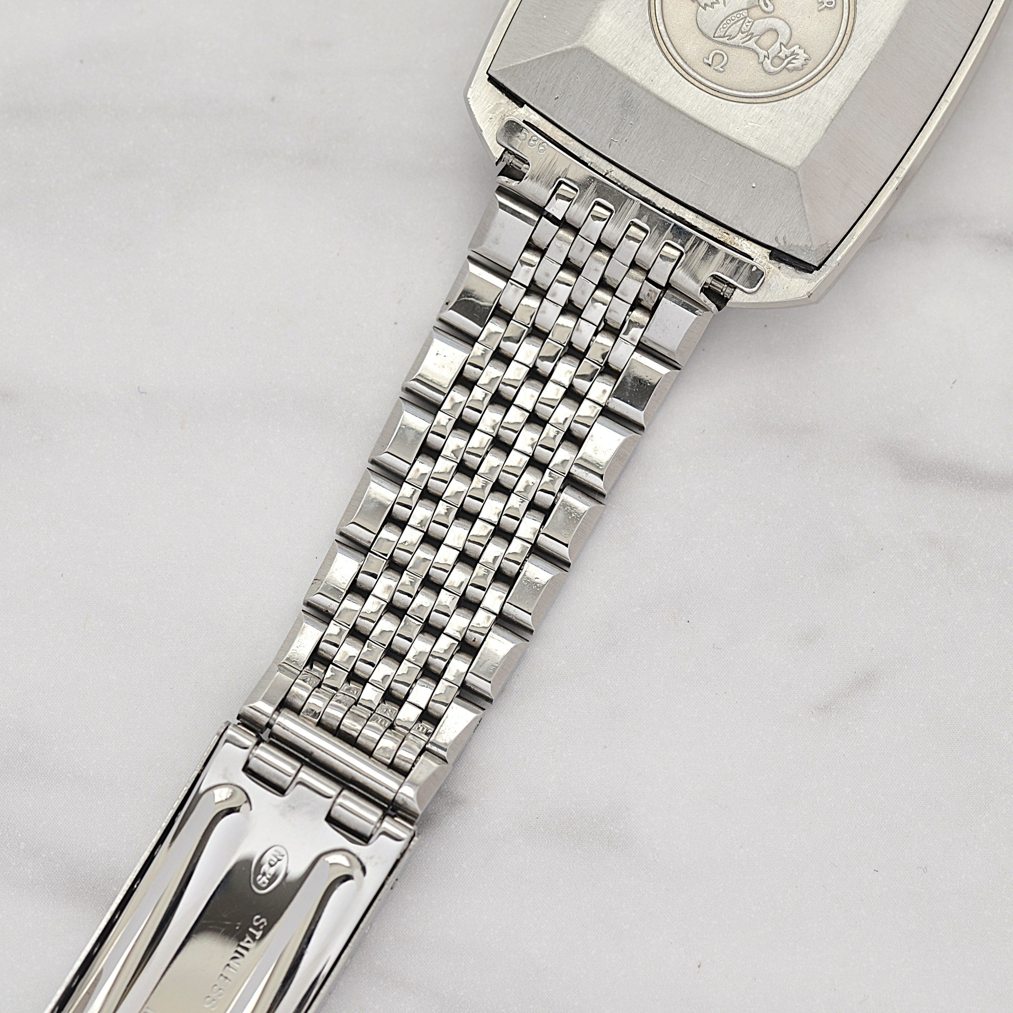 【OMEGA】オメガ シーマスターデイト SS スクエアケース 2トーングレー文字盤 Cal.565