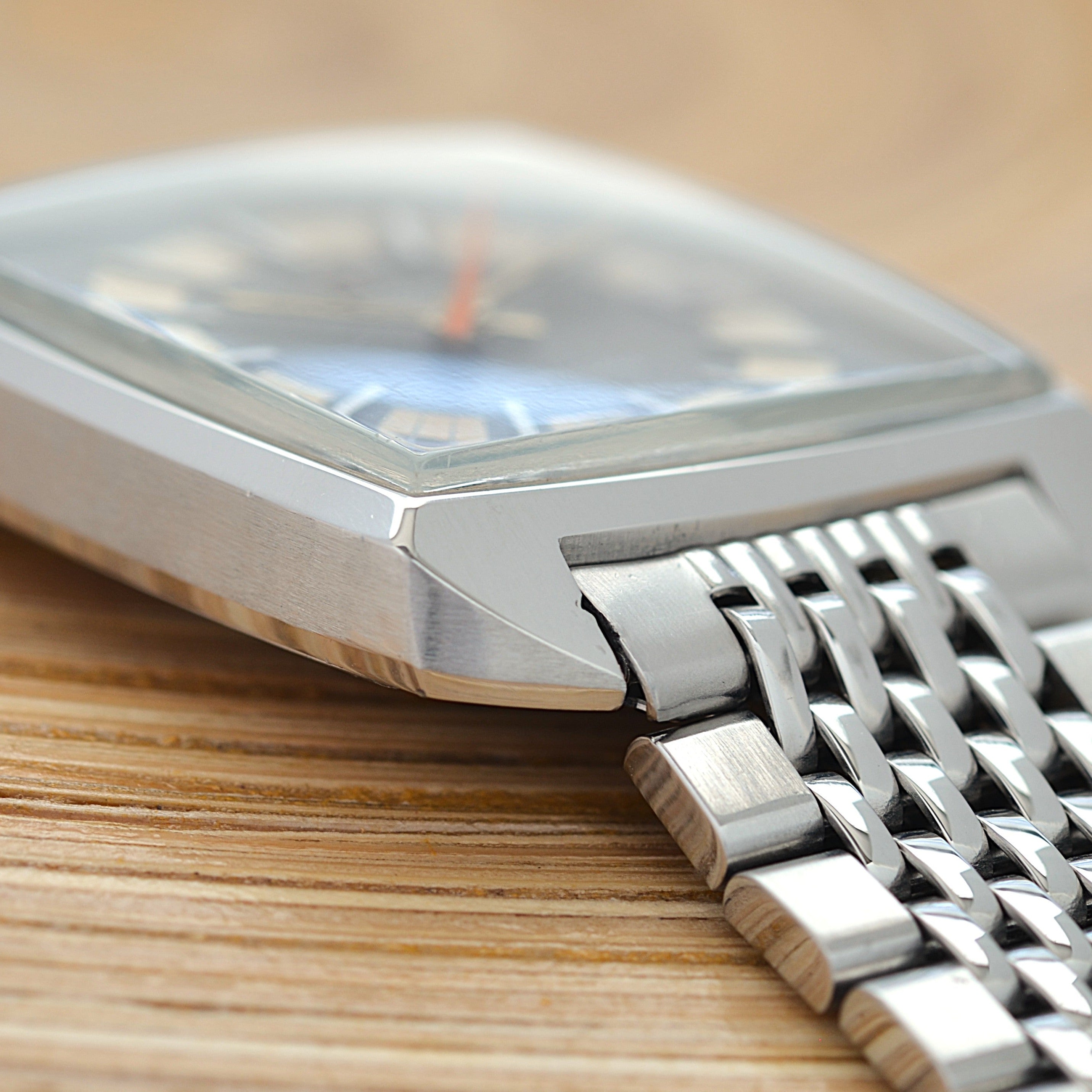 【OMEGA】オメガ シーマスターデイト SS スクエアケース 2トーングレー文字盤 Cal.565