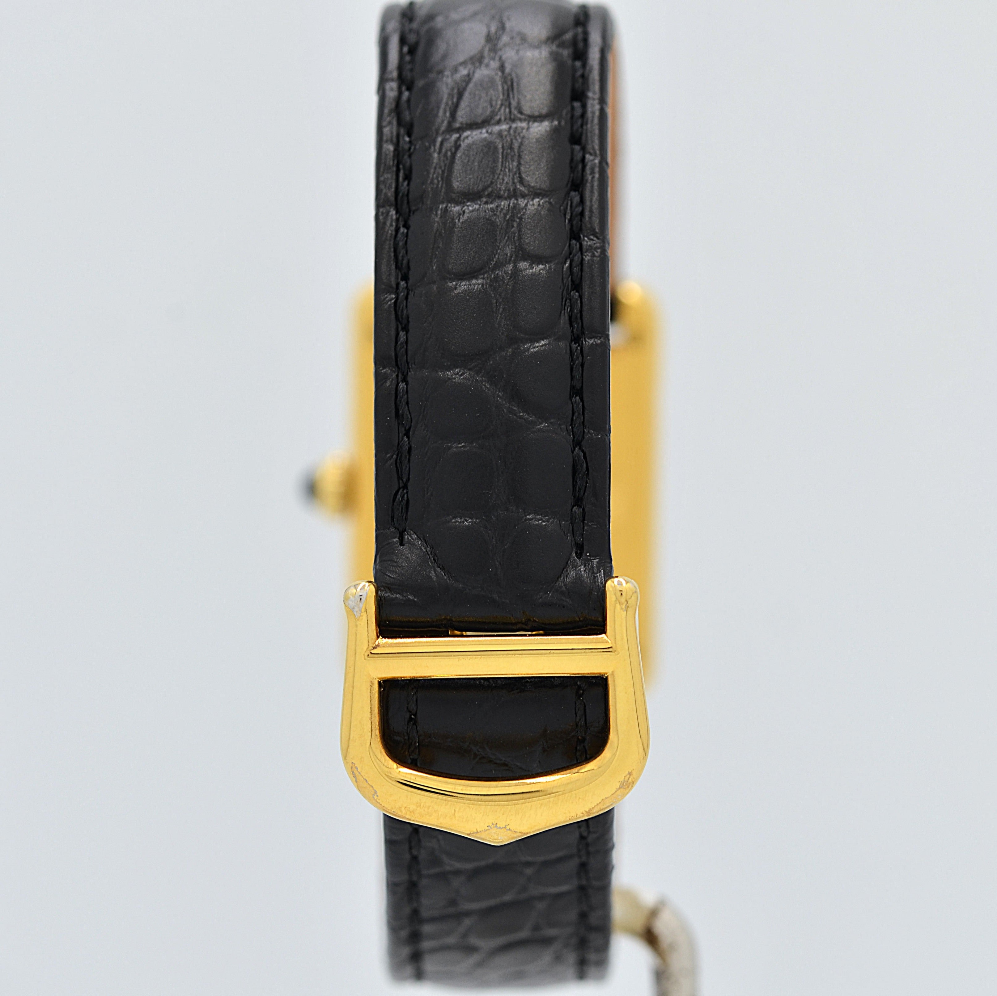 [Cartier] Cartier Must Tank SM Vertical Roman Numerals with Original Deployant Buckle