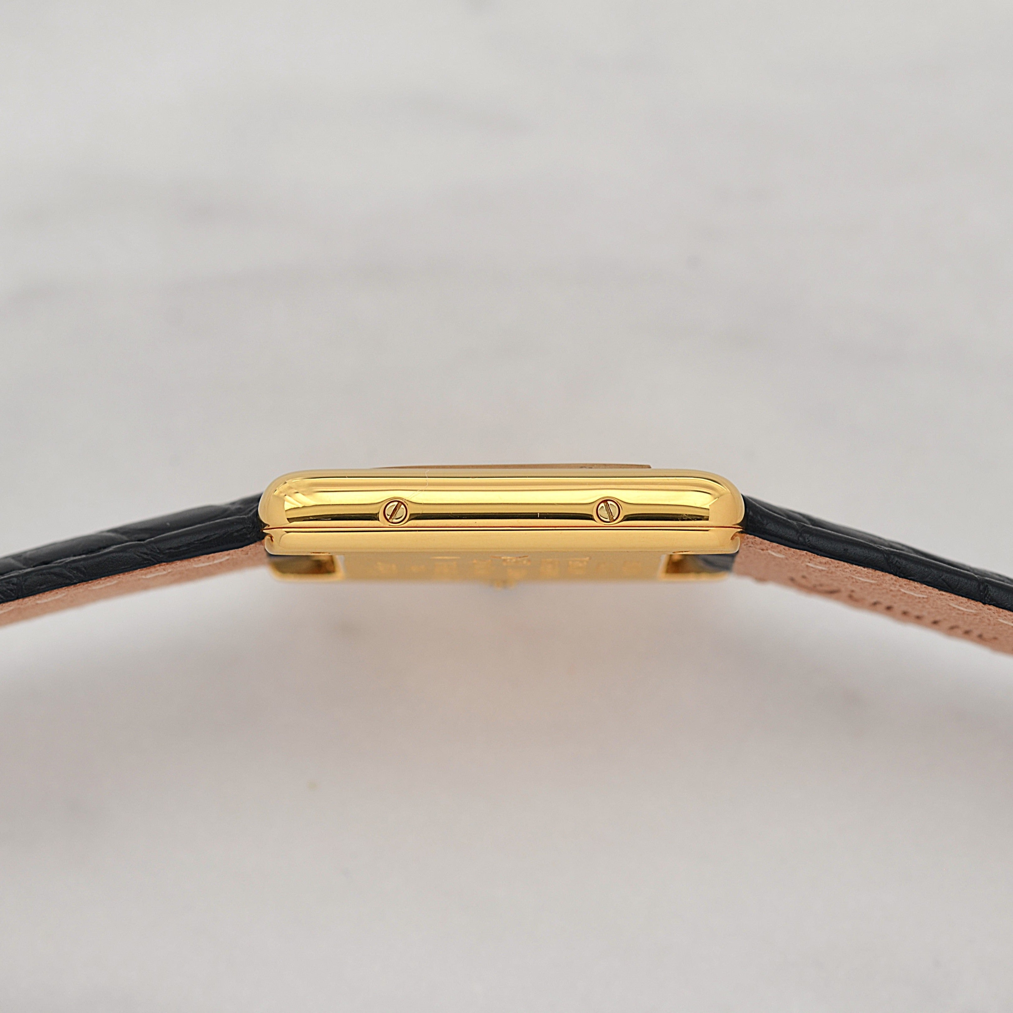 [Cartier] Cartier Must Tank SM Vertical Roman Numerals with Original Deployant Buckle