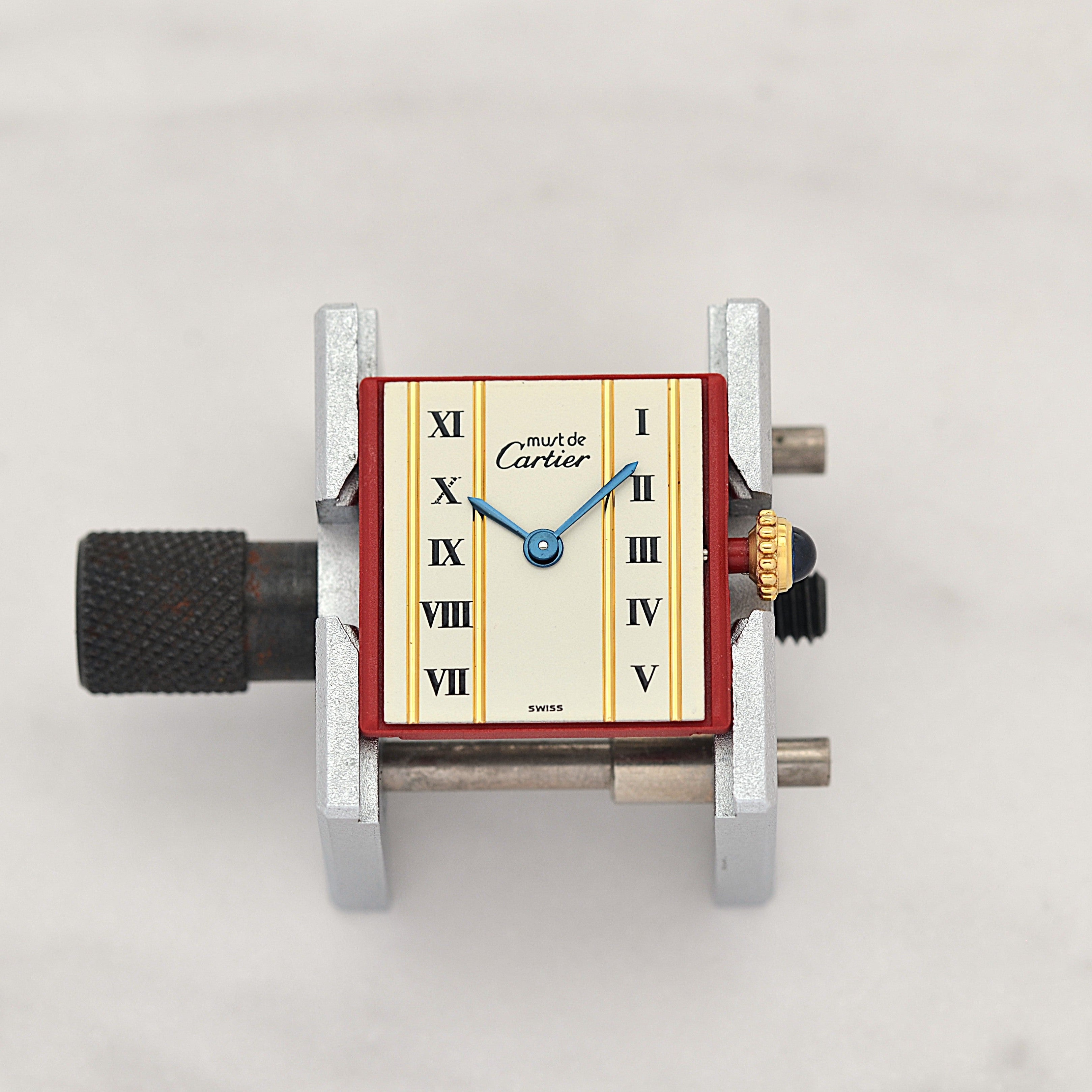 [Cartier] Cartier Must Tank SM Vertical Roman Numerals with Original Deployant Buckle