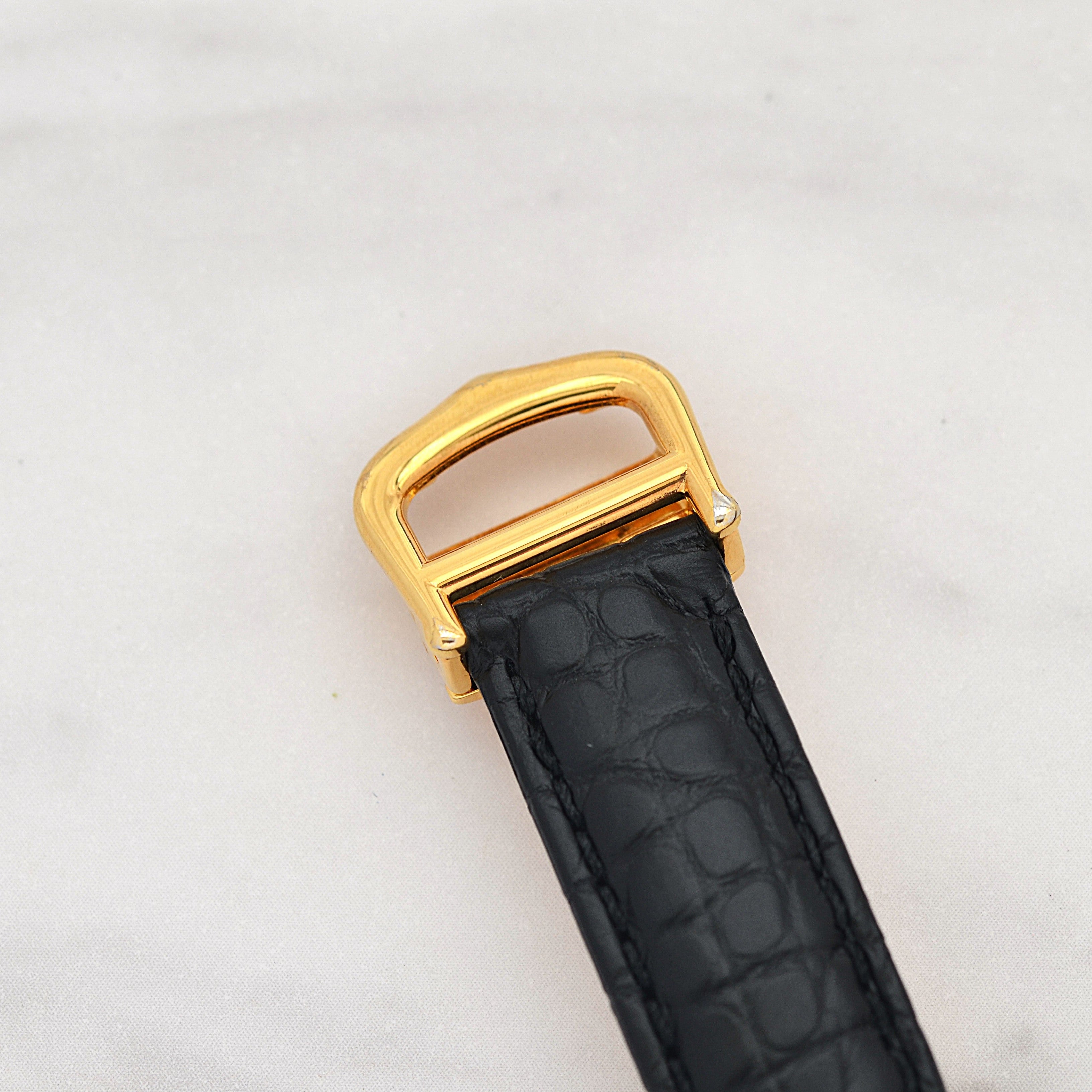 [Cartier] Cartier Must Tank SM Vertical Roman Numerals with Original Deployant Buckle