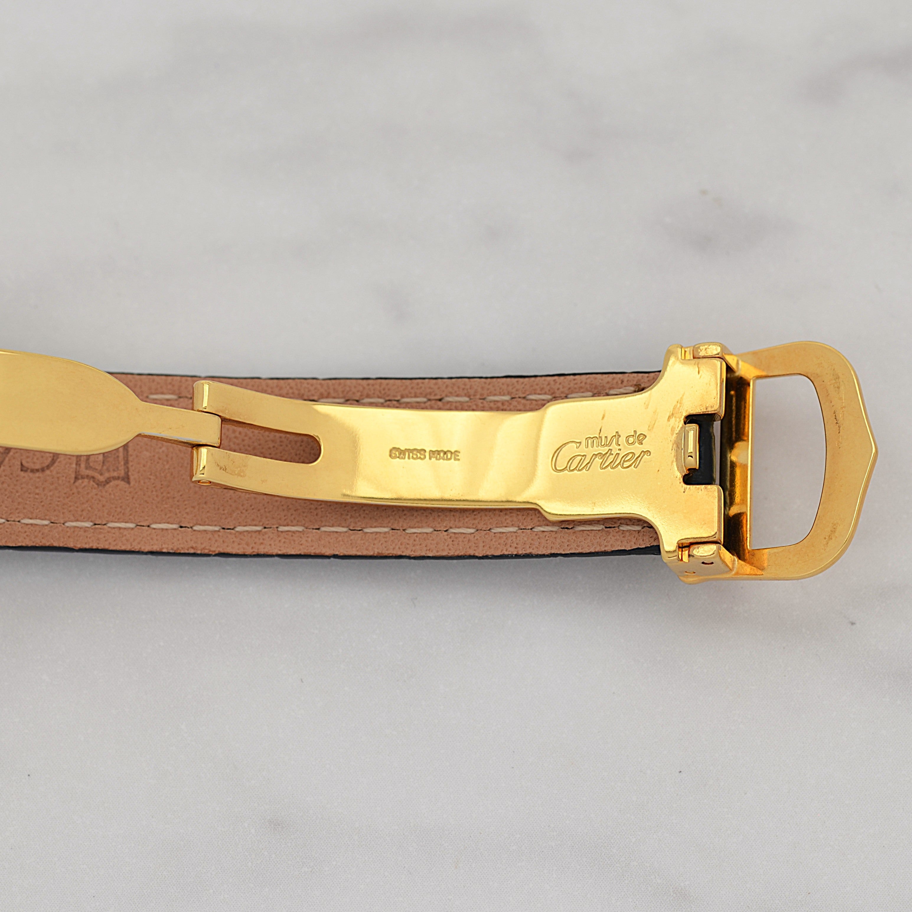 [Cartier] Cartier Must Tank SM Vertical Roman Numerals with Original Deployant Buckle