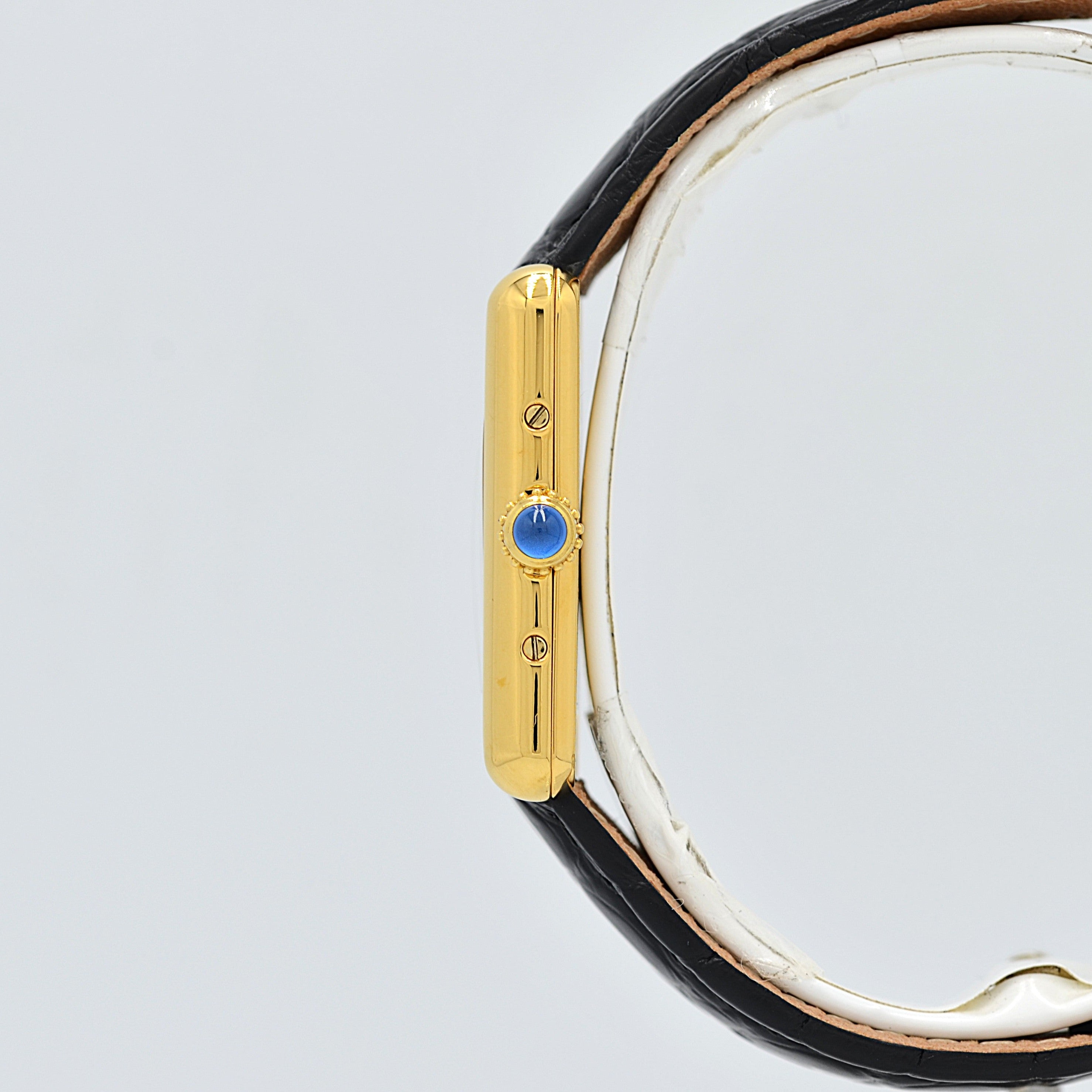 【Cartier】Cartier Must Tank SM Opanin with Original Pin Buckle