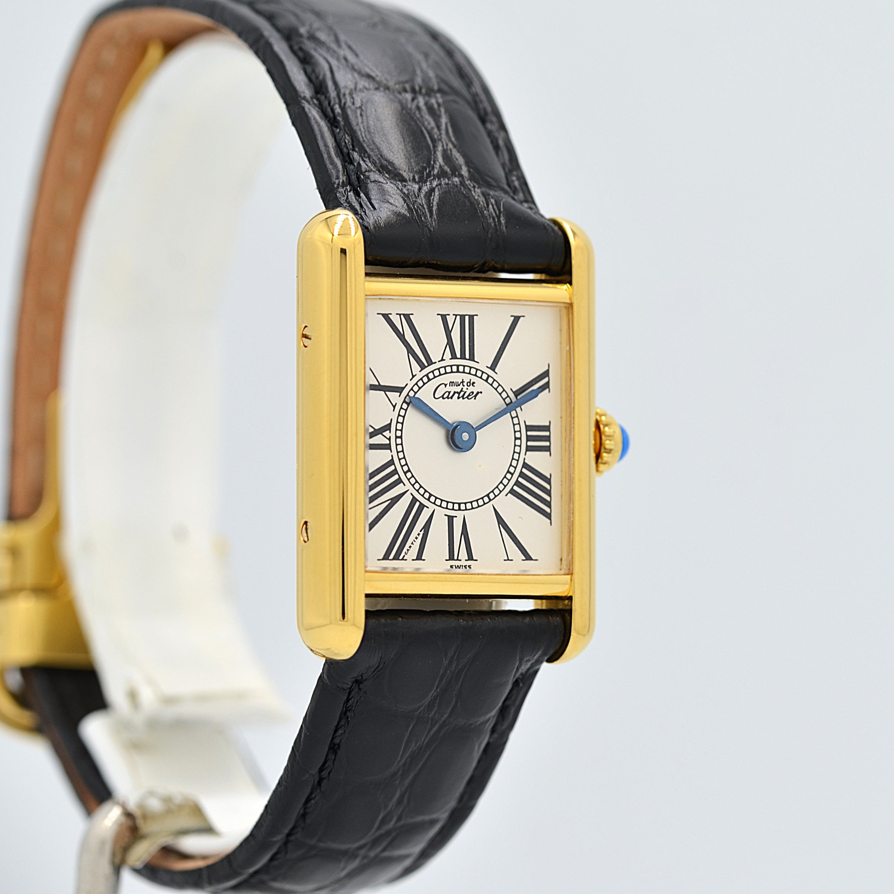 【Cartier】Cartier Must Tank SM Opanin with Original Pin Buckle