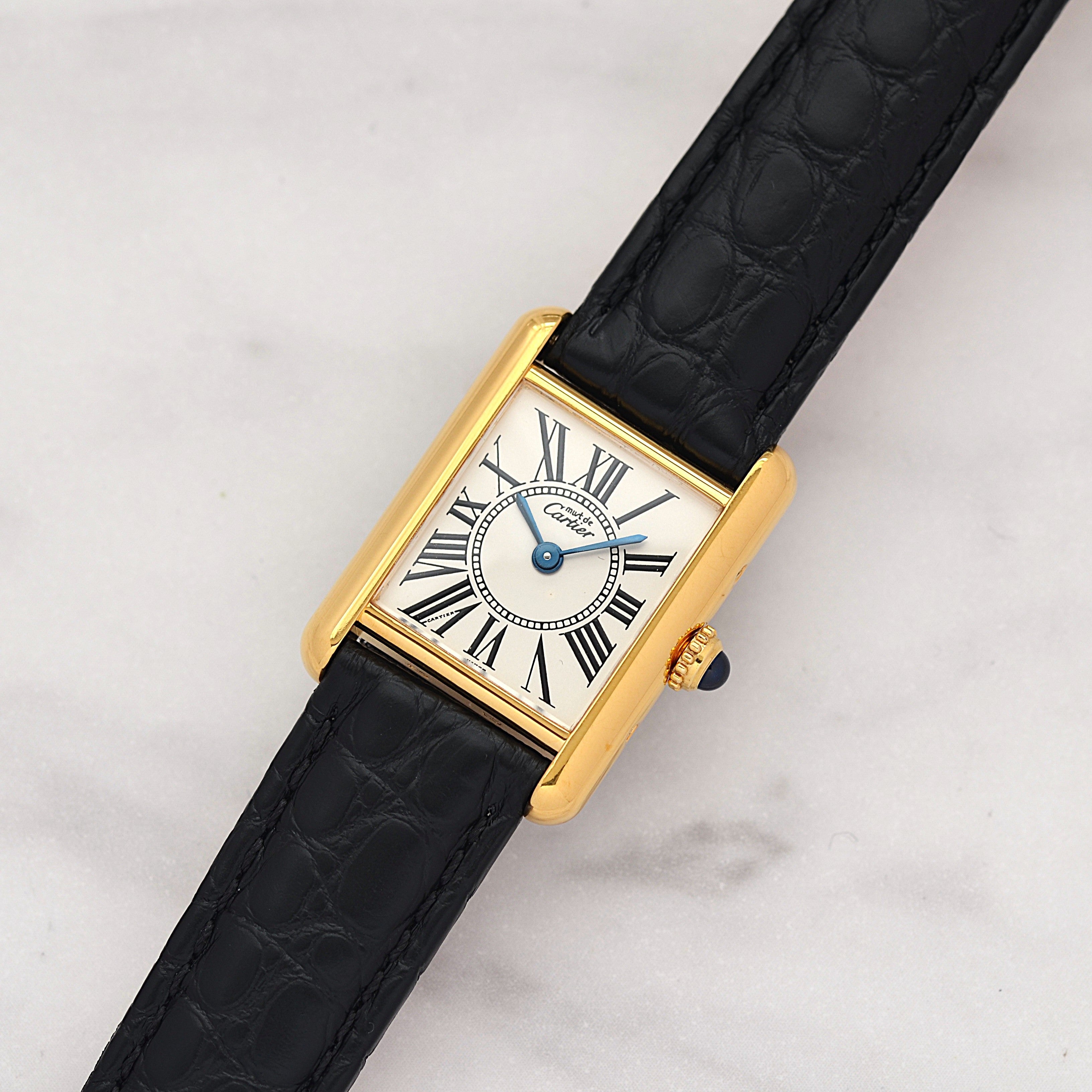 【Cartier】Cartier Must Tank SM Opanin with Original Pin Buckle
