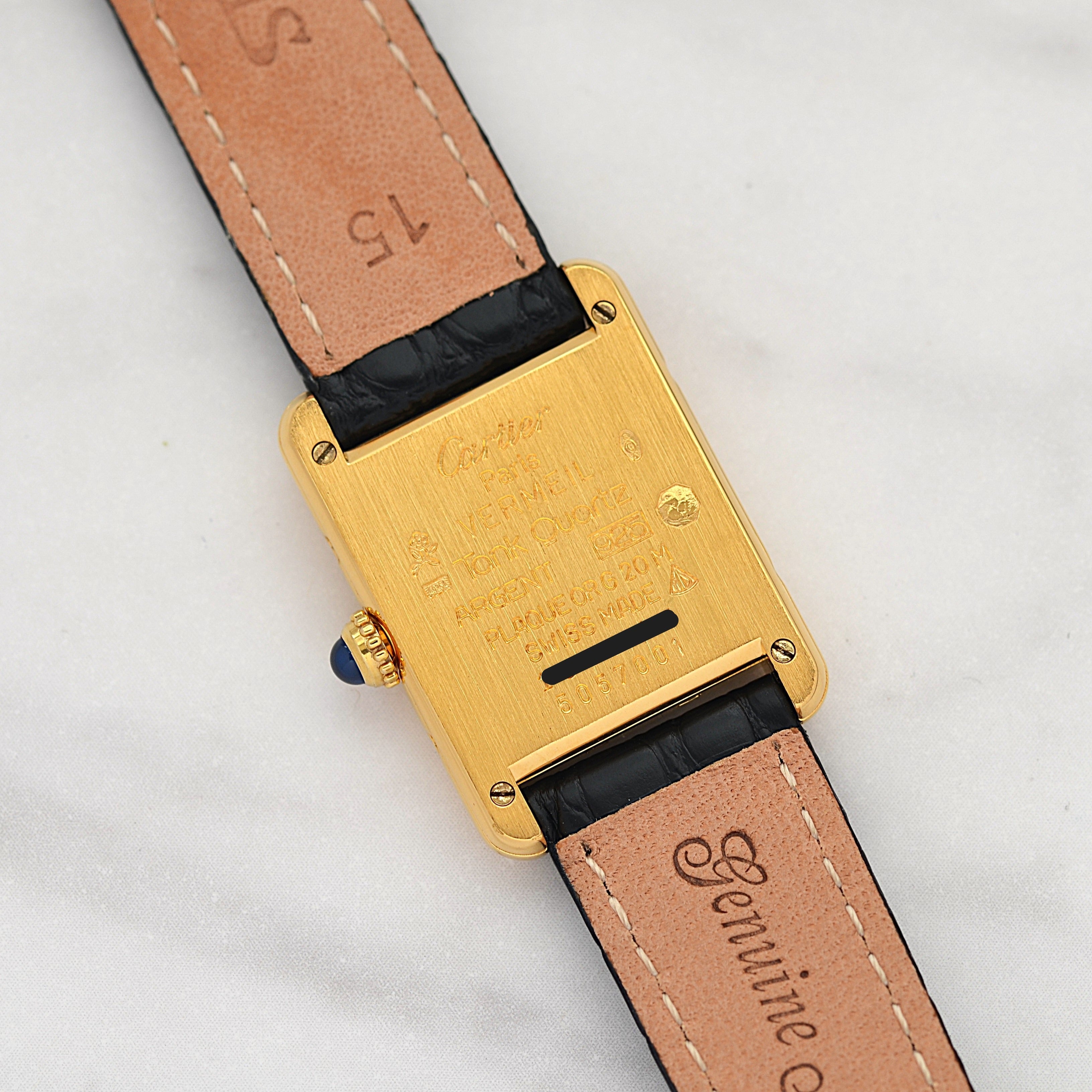 【Cartier】Cartier Must Tank SM Opanin with Original Pin Buckle