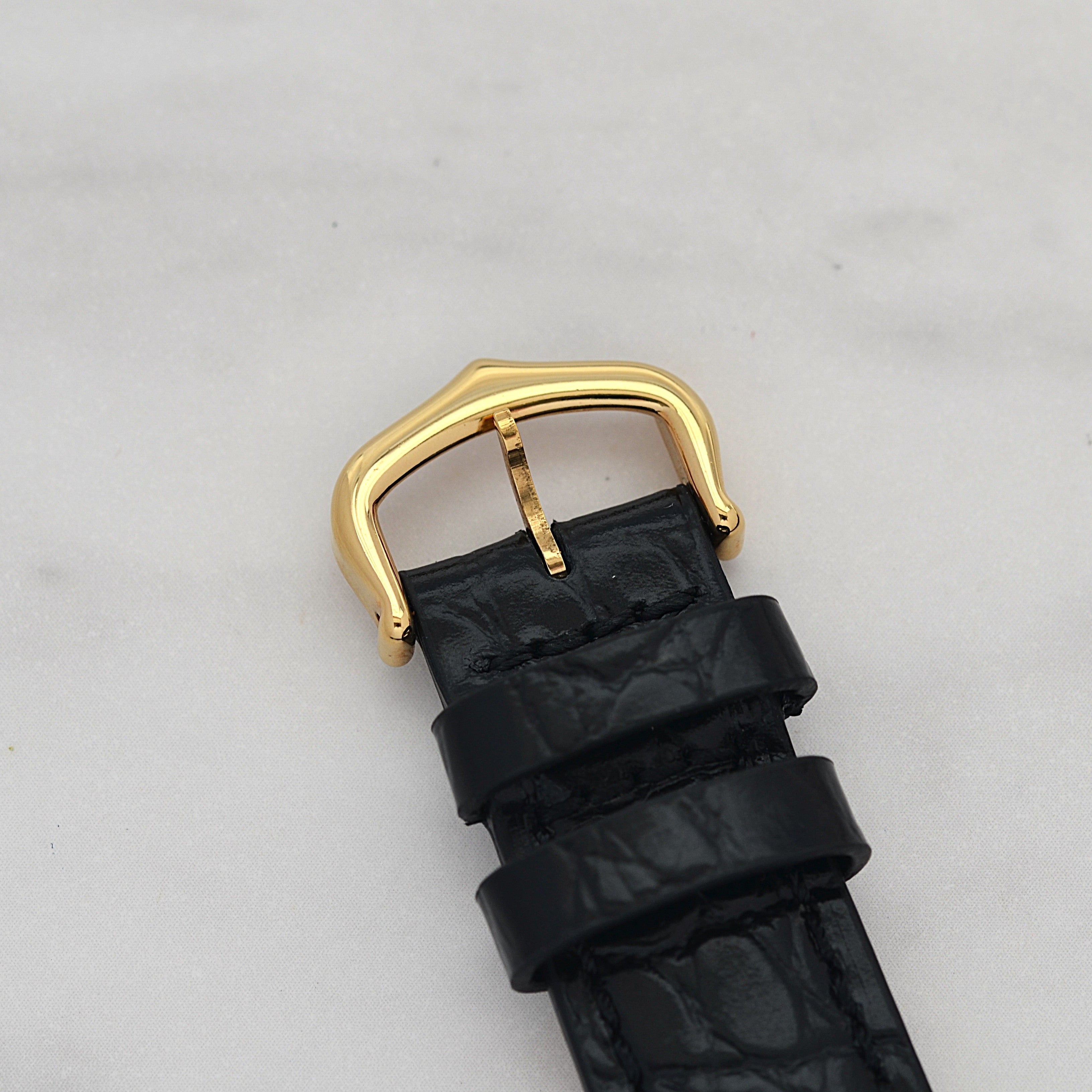 Cartier Must Tank LM Black Roman Numerals, Hand-wound, With Accessories, Cartier Complete Service Performed