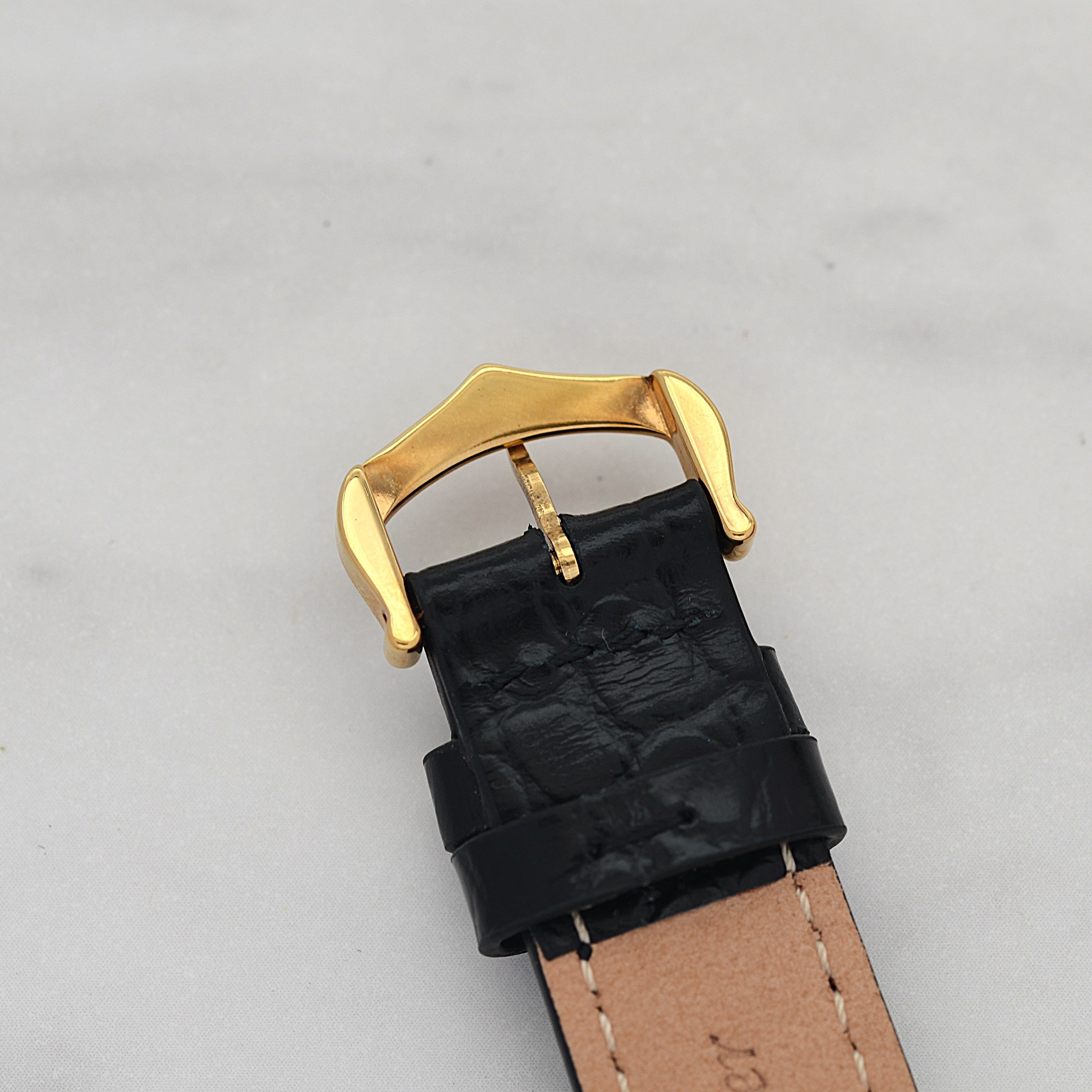 Cartier Must Tank LM Black Roman Numerals, Hand-wound, With Accessories, Cartier Complete Service Performed