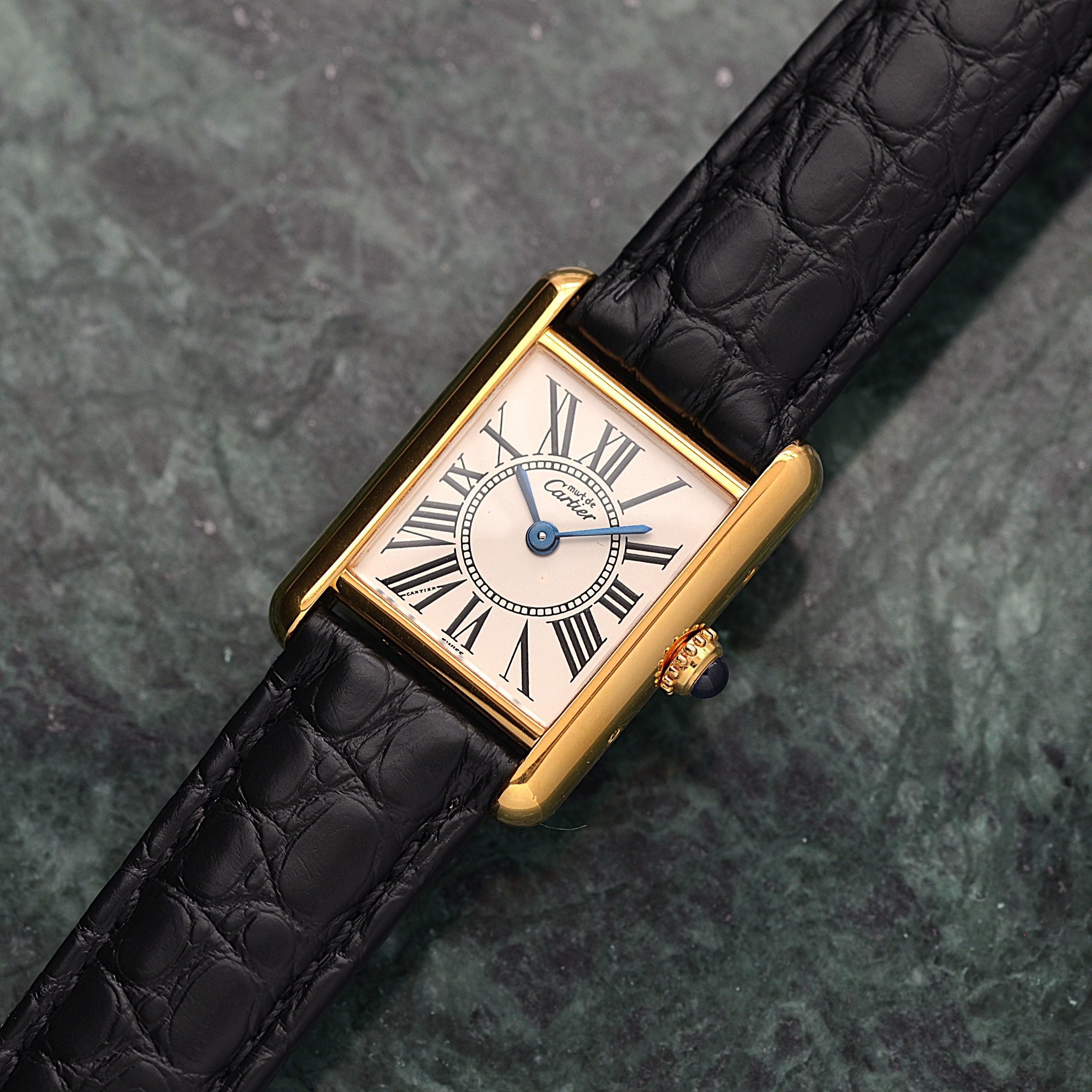 【Cartier】Cartier Must Tank SM Opanin with Original Pin Buckle
