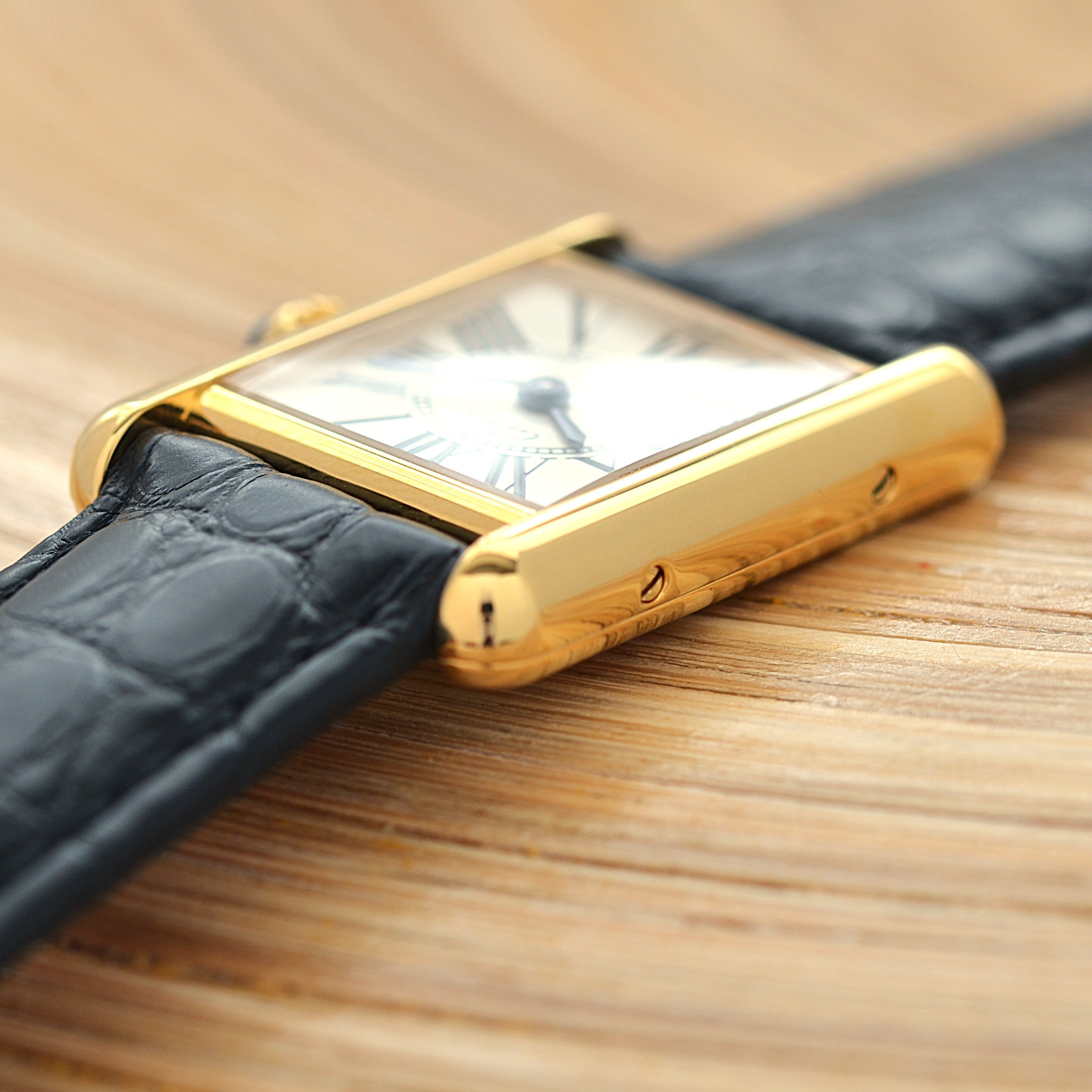 【Cartier】Cartier Must Tank SM Opanin with Original Pin Buckle