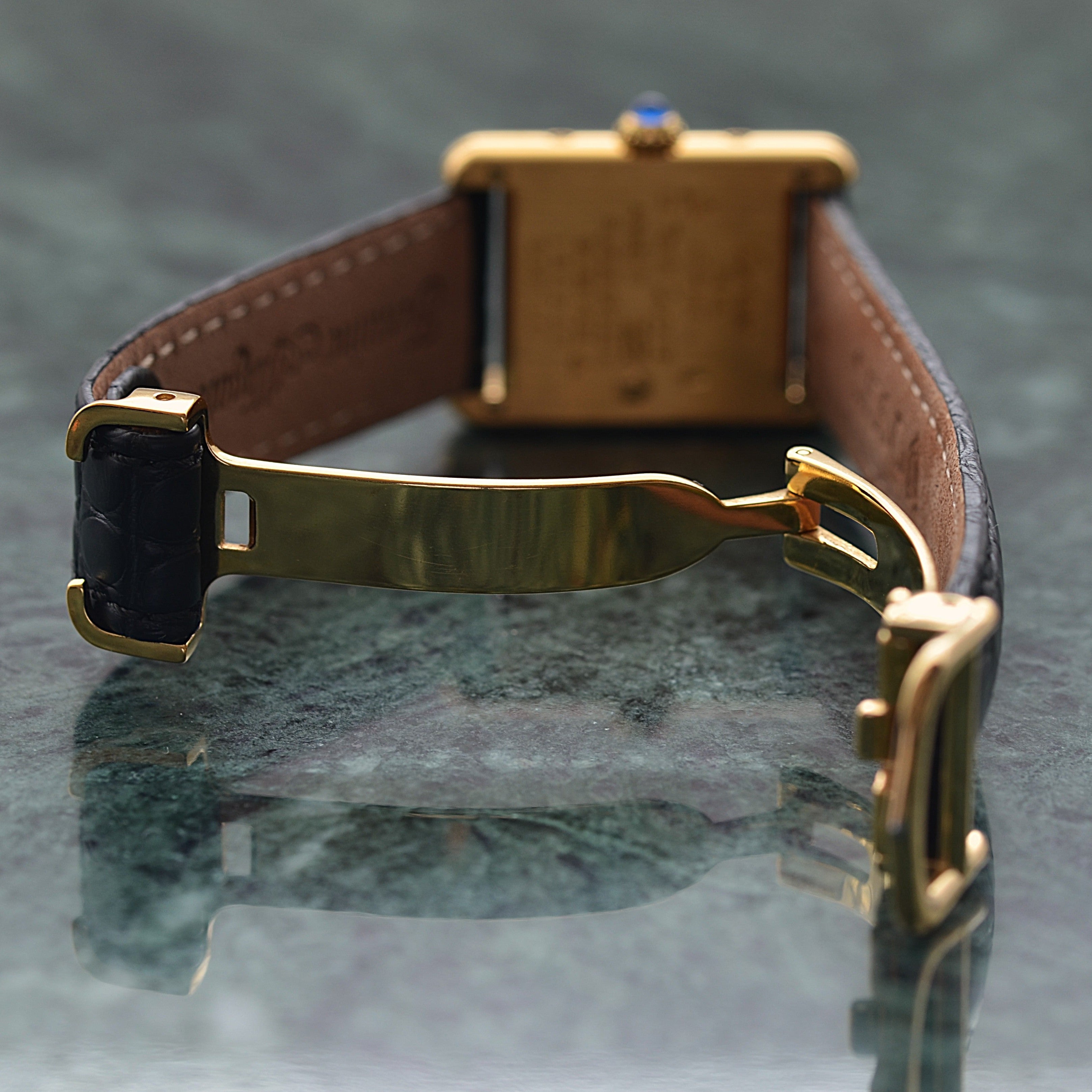 【Cartier】Cartier Must Tank SM Opanin with Original Pin Buckle
