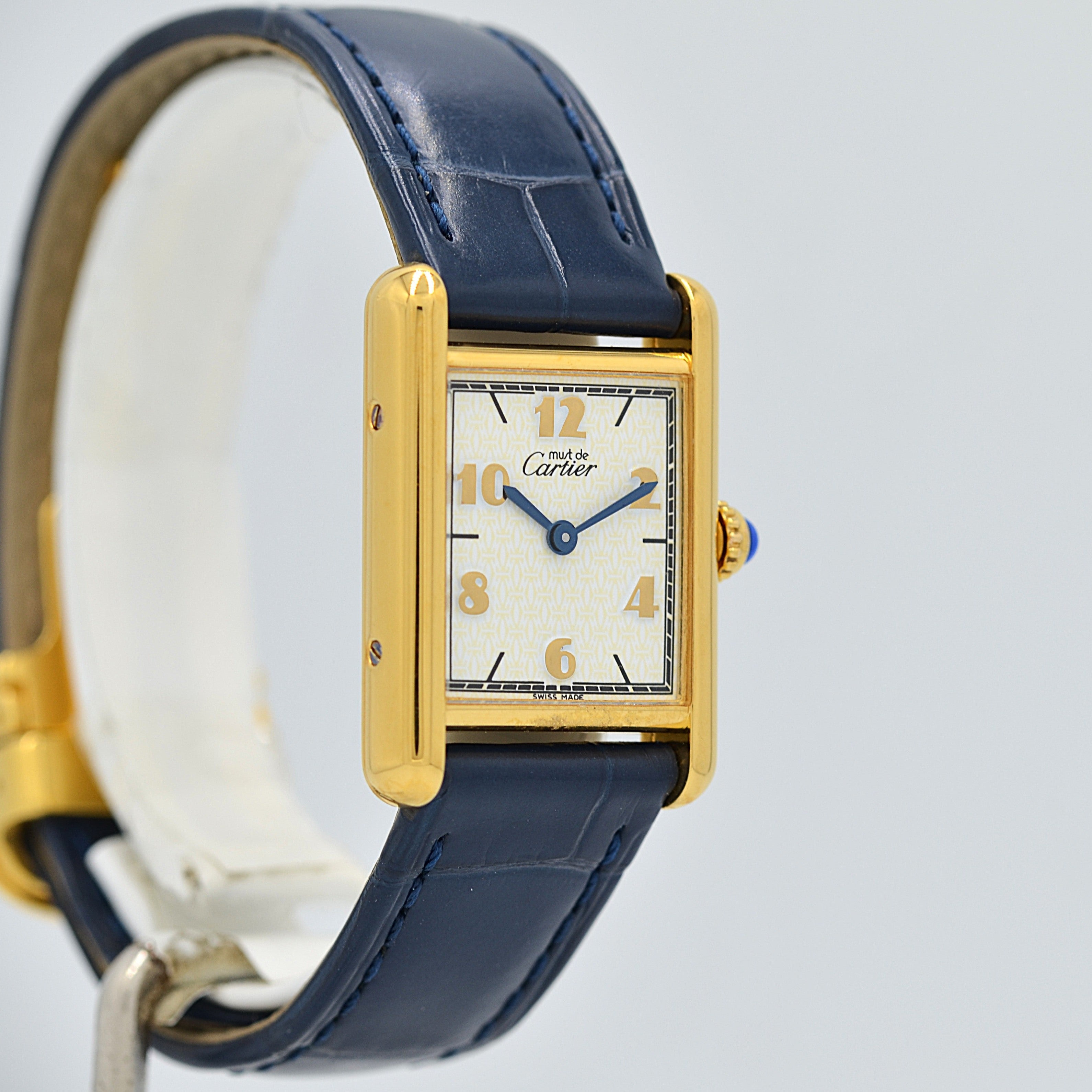 【Cartier】カルティエ マストタンク SM 飛びアラビア 付属品完備 カルティエコンプリートサービス済み