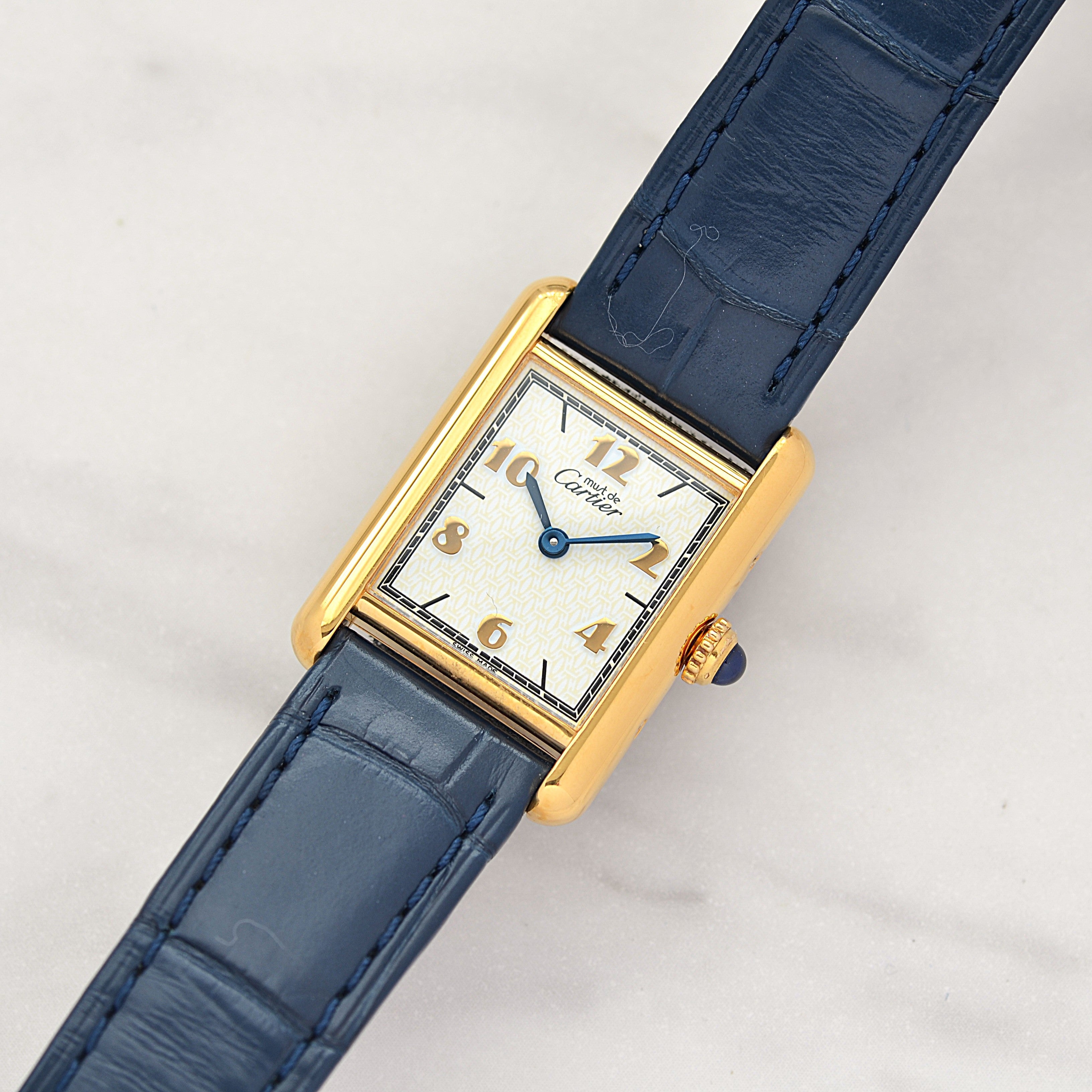 【Cartier】カルティエ マストタンク SM 飛びアラビア 付属品完備 カルティエコンプリートサービス済み