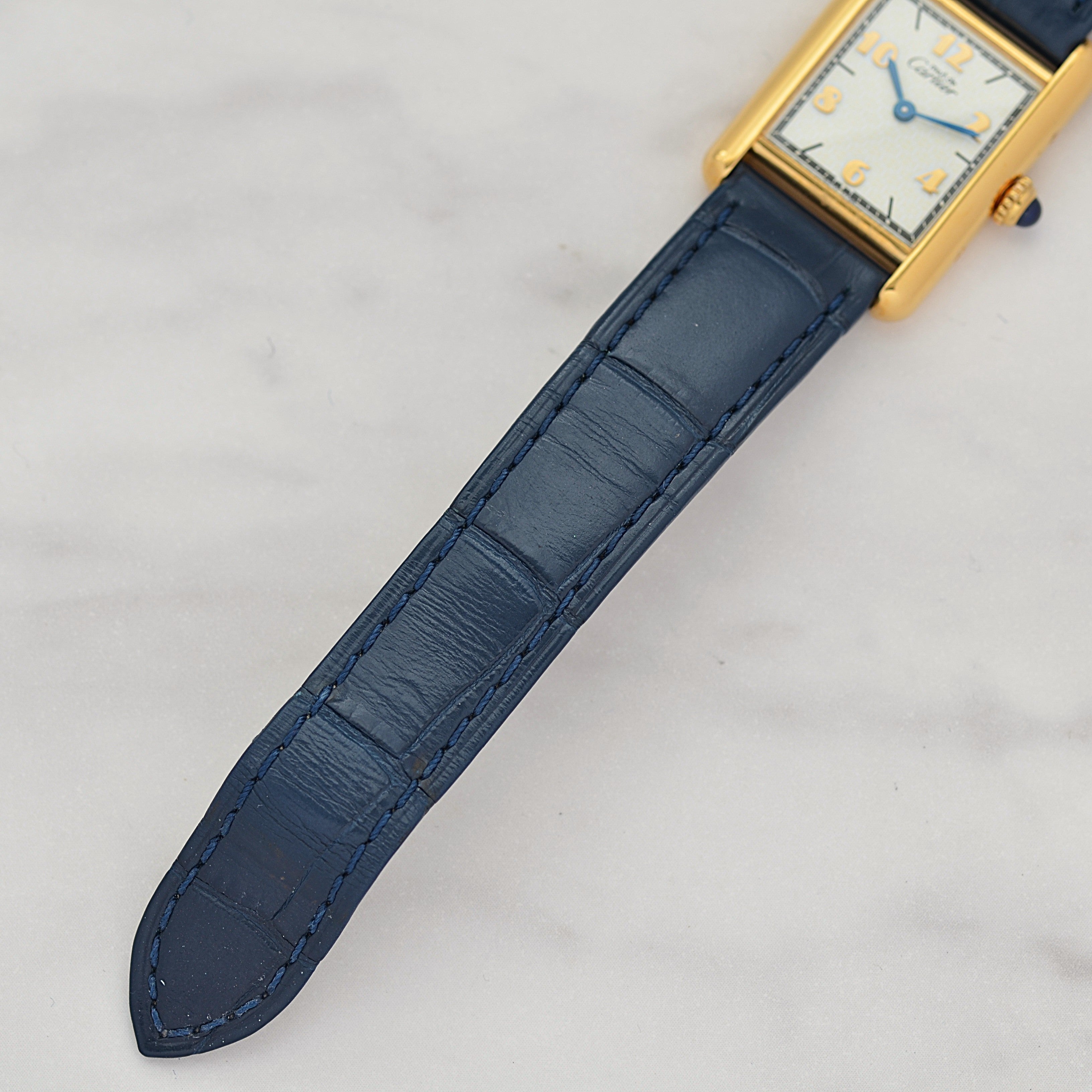 【Cartier】カルティエ マストタンク SM 飛びアラビア 付属品完備 カルティエコンプリートサービス済み