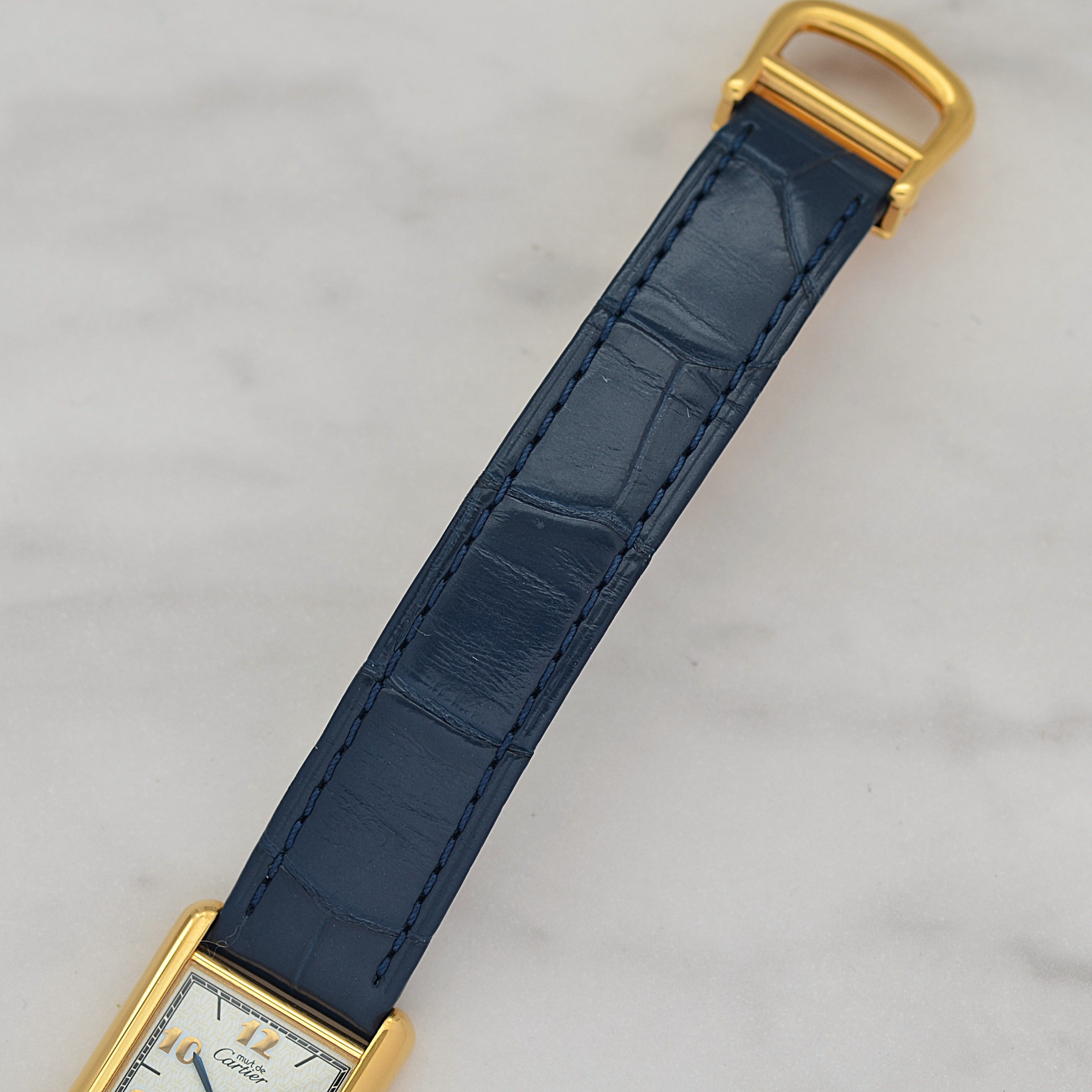 【Cartier】カルティエ マストタンク SM 飛びアラビア 付属品完備 カルティエコンプリートサービス済み