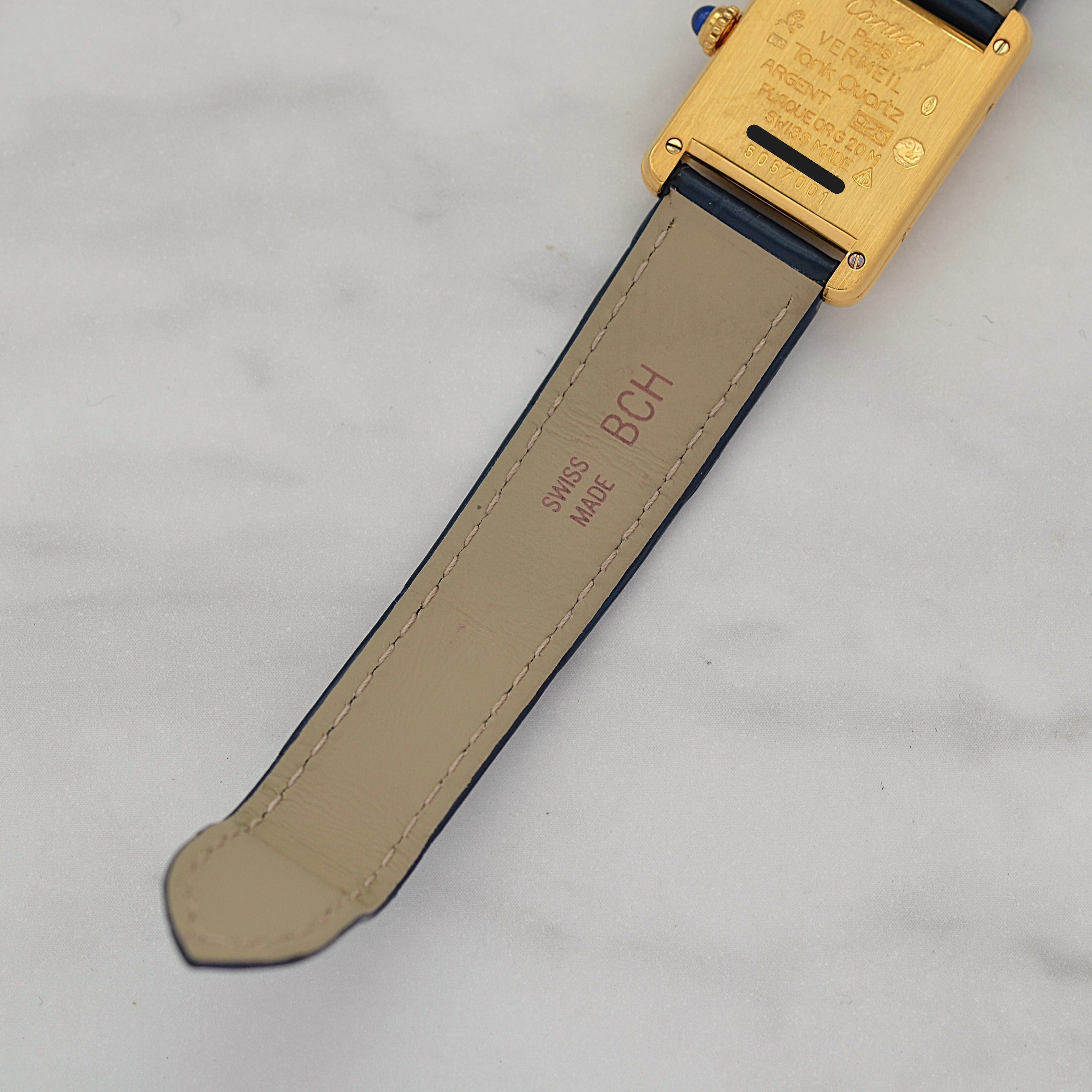 【Cartier】カルティエ マストタンク SM 飛びアラビア 付属品完備 カルティエコンプリートサービス済み