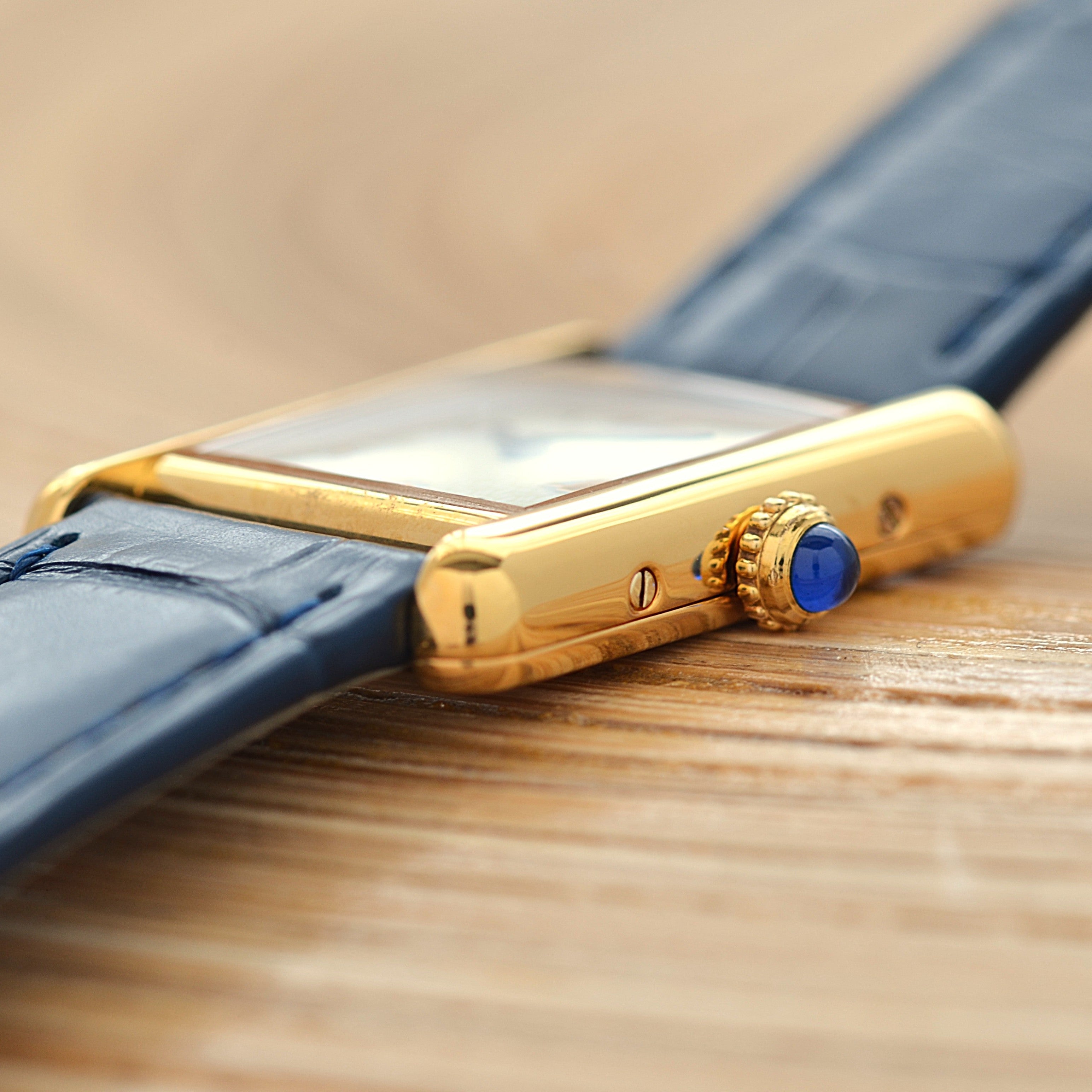 【Cartier】カルティエ マストタンク SM 飛びアラビア 付属品完備 カルティエコンプリートサービス済み