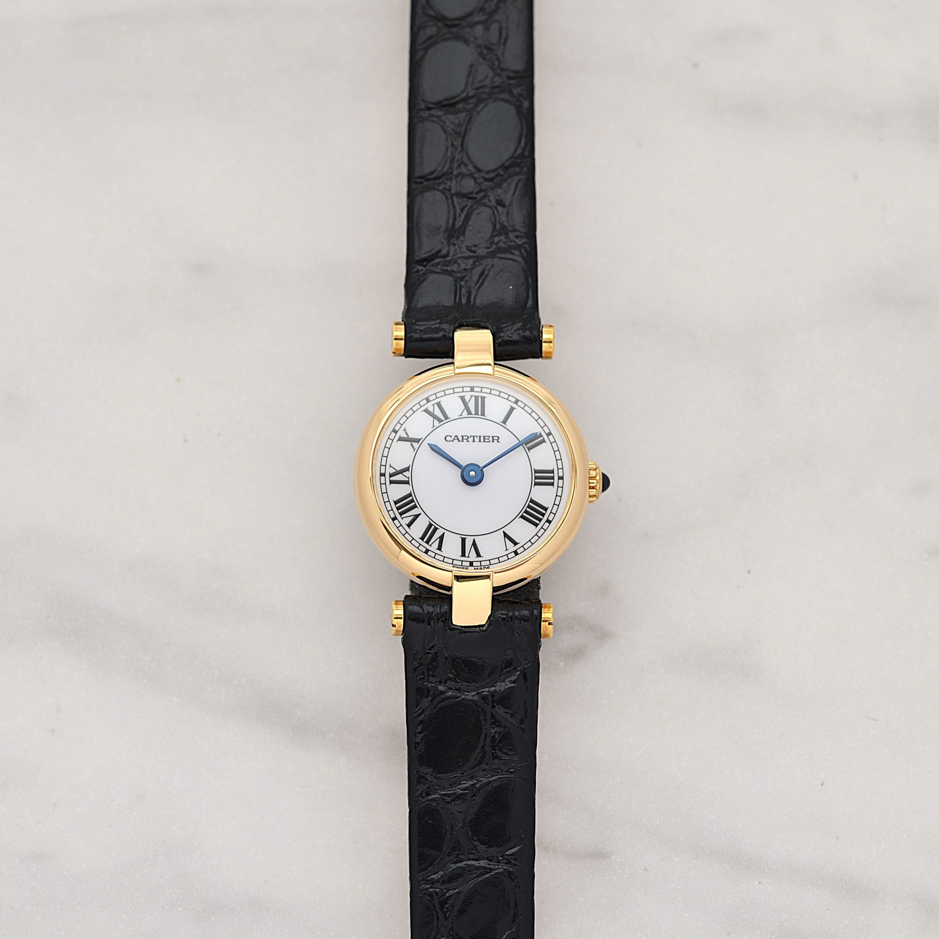 【Cartier】カルティエ ミニヴァンドーム18KYG 純正18KYG尾錠付き カルティエコンプリートサービス済み