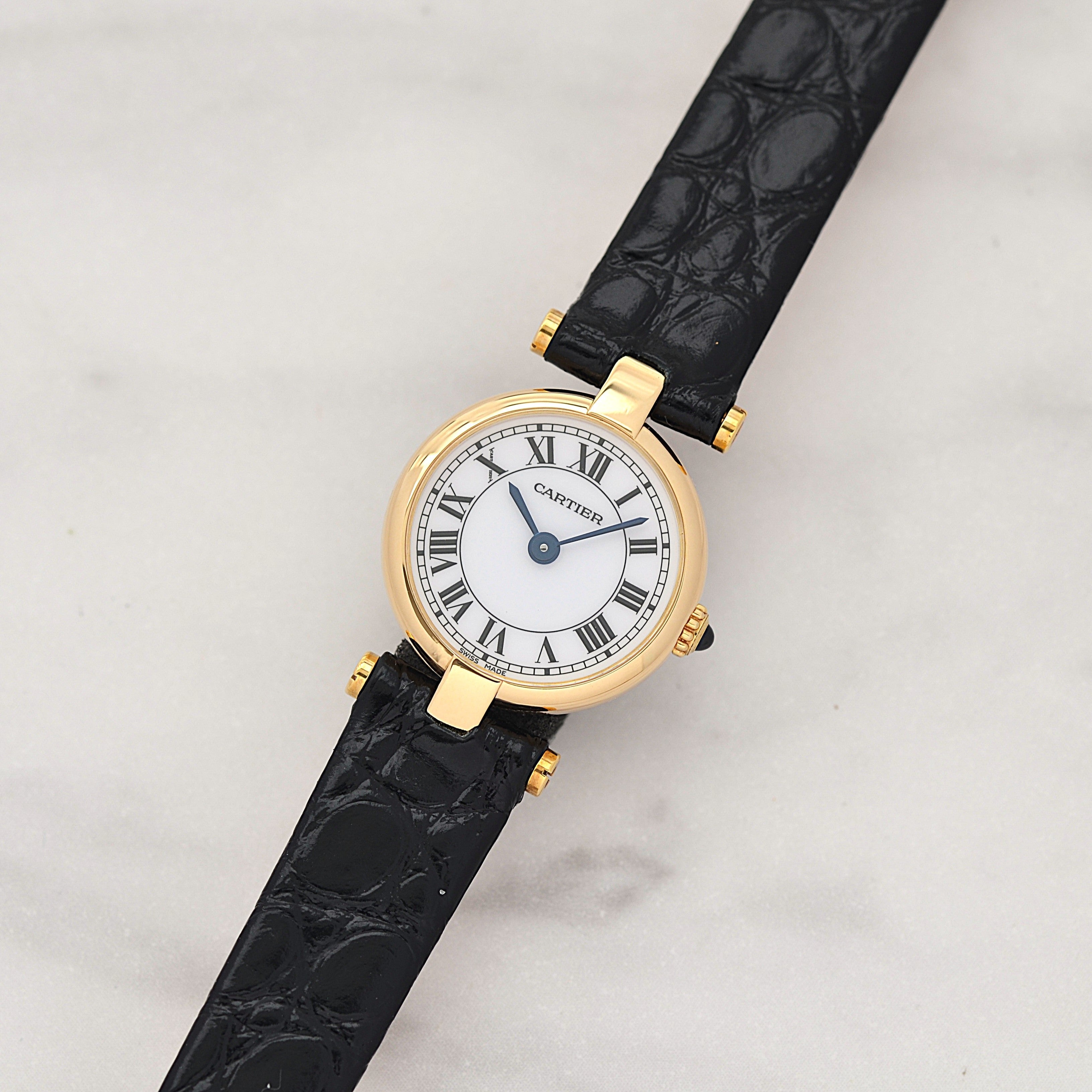 【Cartier】カルティエ ミニヴァンドーム18KYG 純正18KYG尾錠付き カルティエコンプリートサービス済み