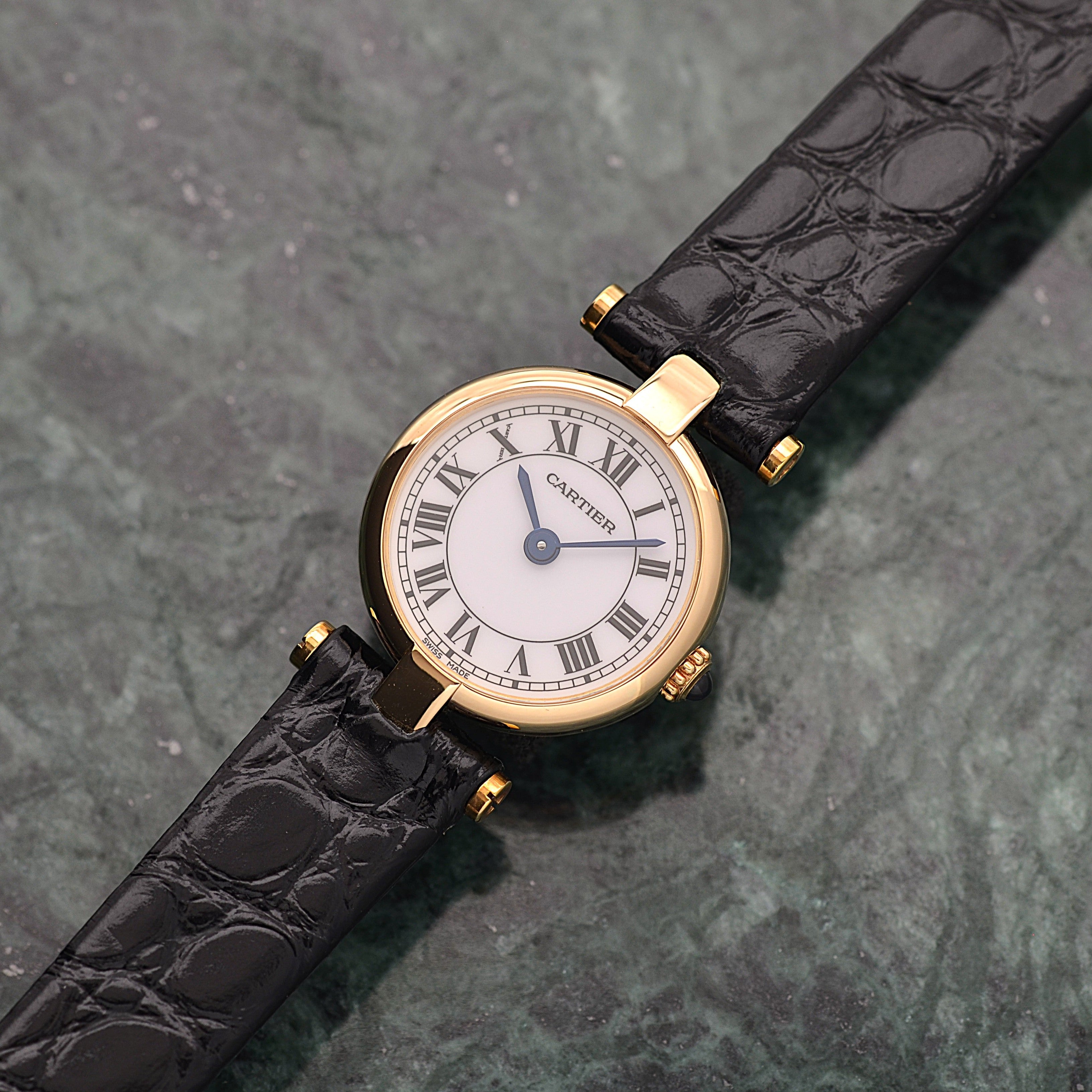 【Cartier】カルティエ ミニヴァンドーム18KYG 純正18KYG尾錠付き カルティエコンプリートサービス済み