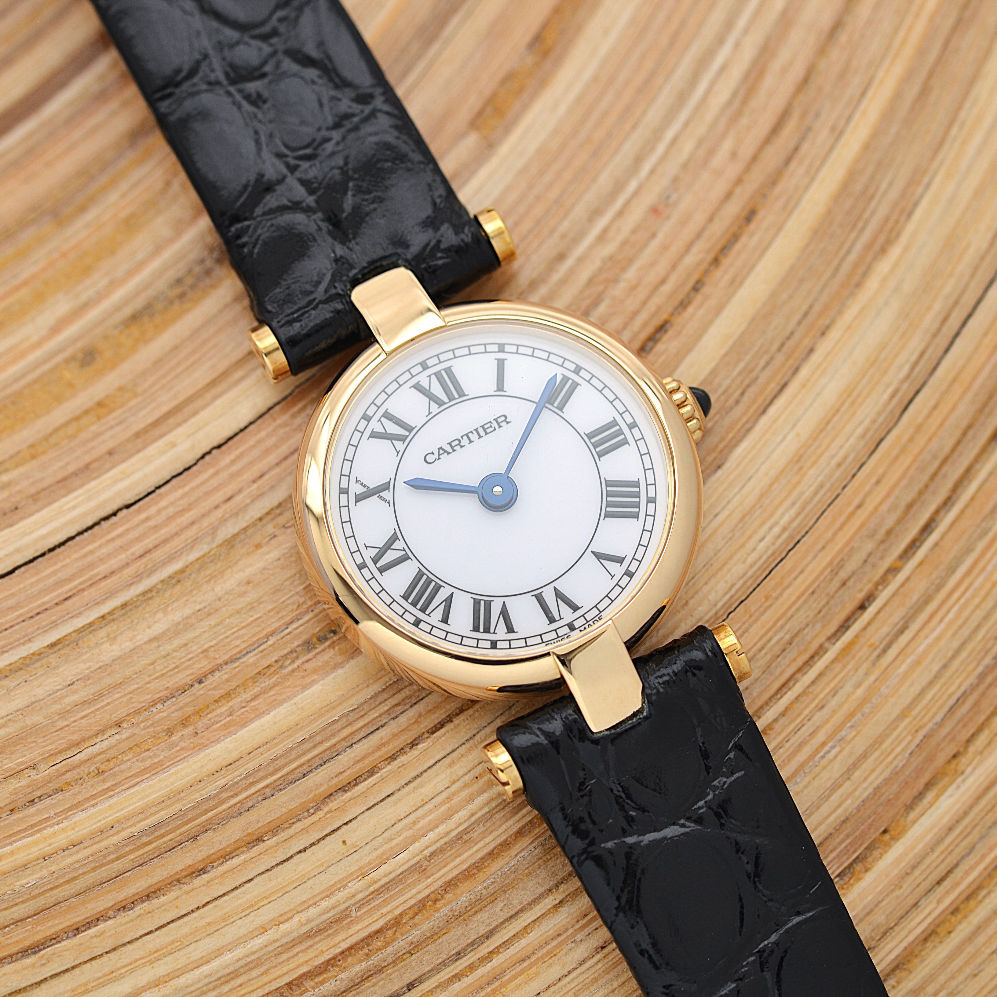 【Cartier】カルティエ ミニヴァンドーム18KYG 純正18KYG尾錠付き カルティエコンプリートサービス済み