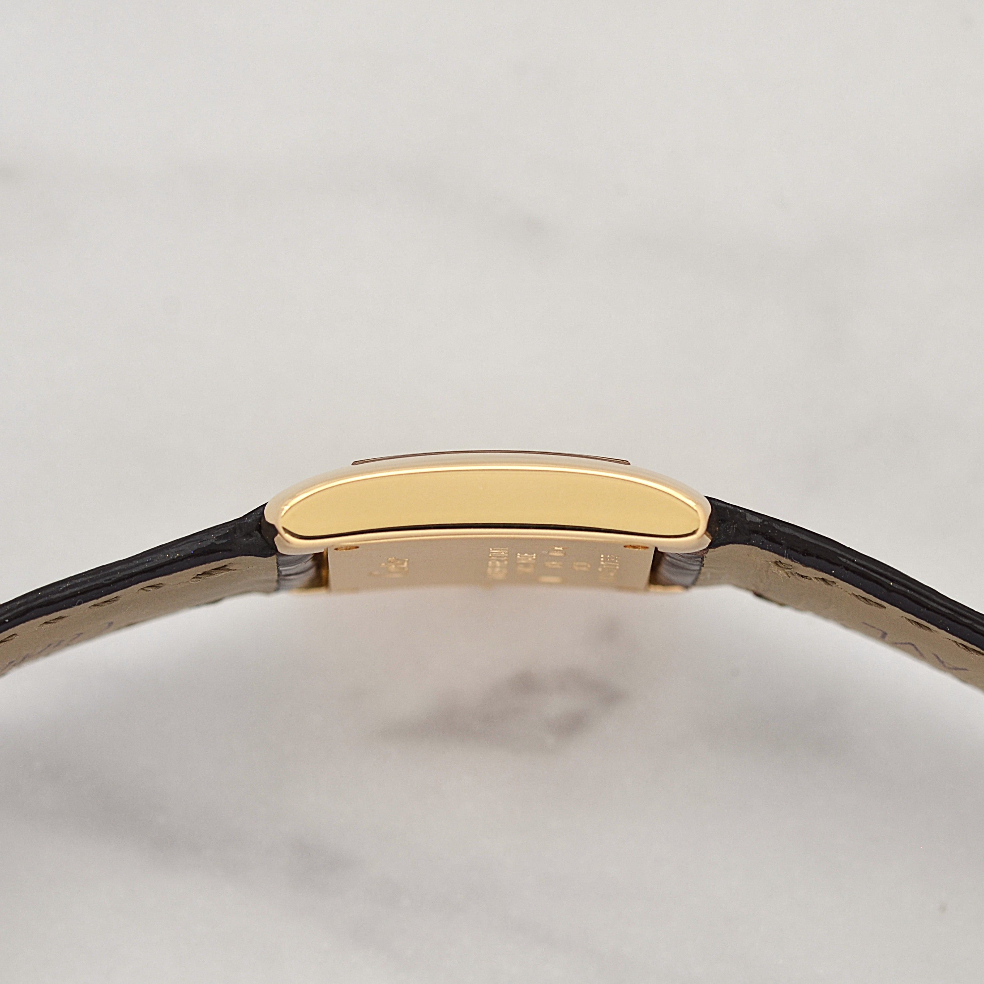 【Cartier】Cartier Tank Française SM 18K YG with genuine 18K YG buckle, Cartier complete service performed