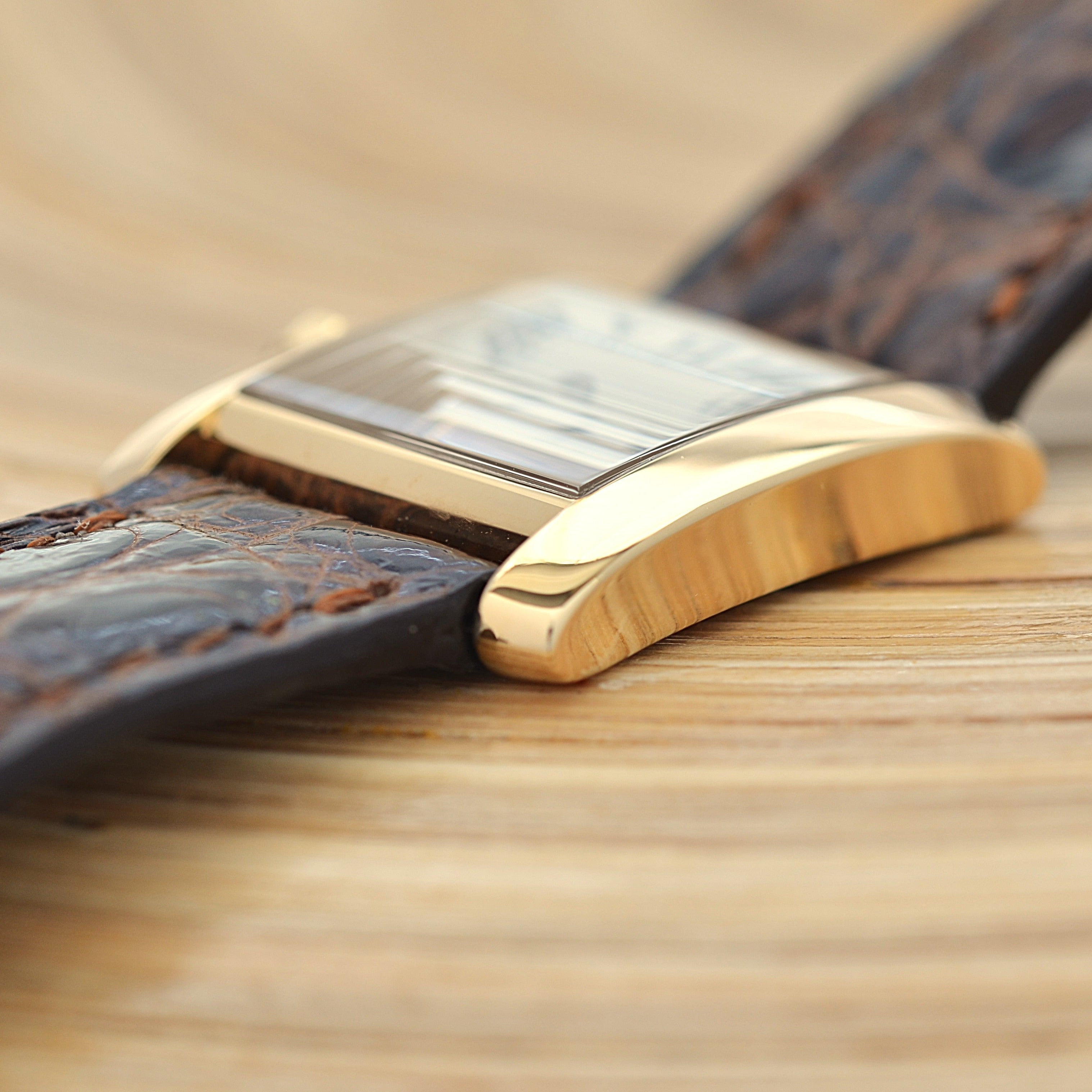 【Cartier】Cartier Tank Française SM 18K YG with genuine 18K YG buckle, Cartier complete service performed