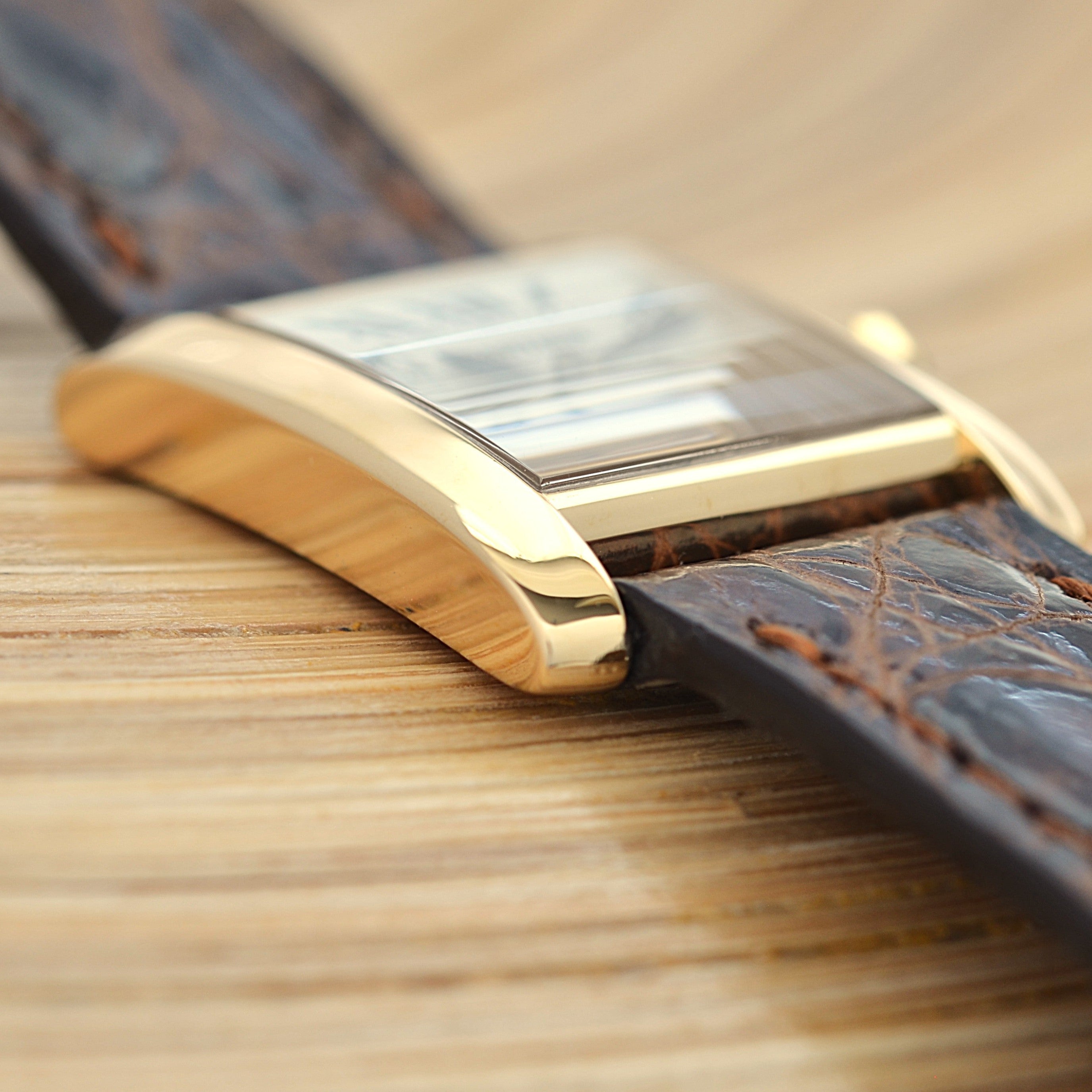【Cartier】Cartier Tank Française SM 18K YG with genuine 18K YG buckle, Cartier complete service performed
