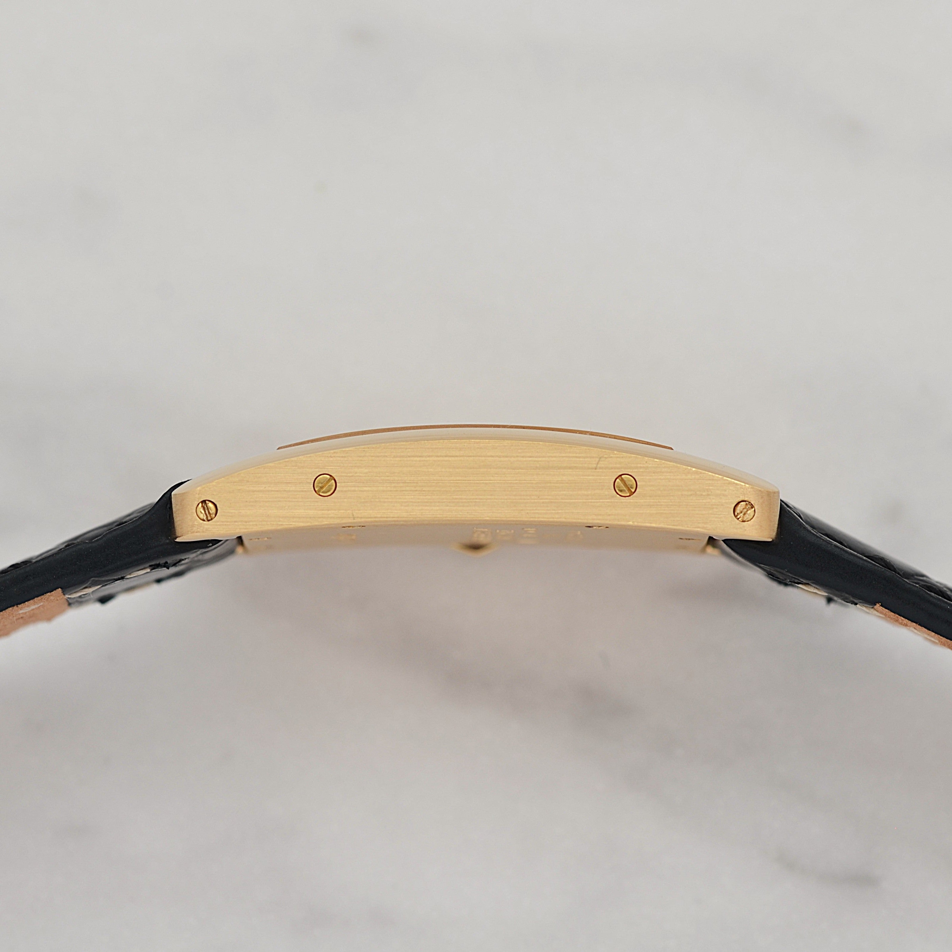 【Cartier】カルティエ タンクアメリカン SM 18KYG 純正18KYG製尾錠付き カルティエコンプリートサービス済み