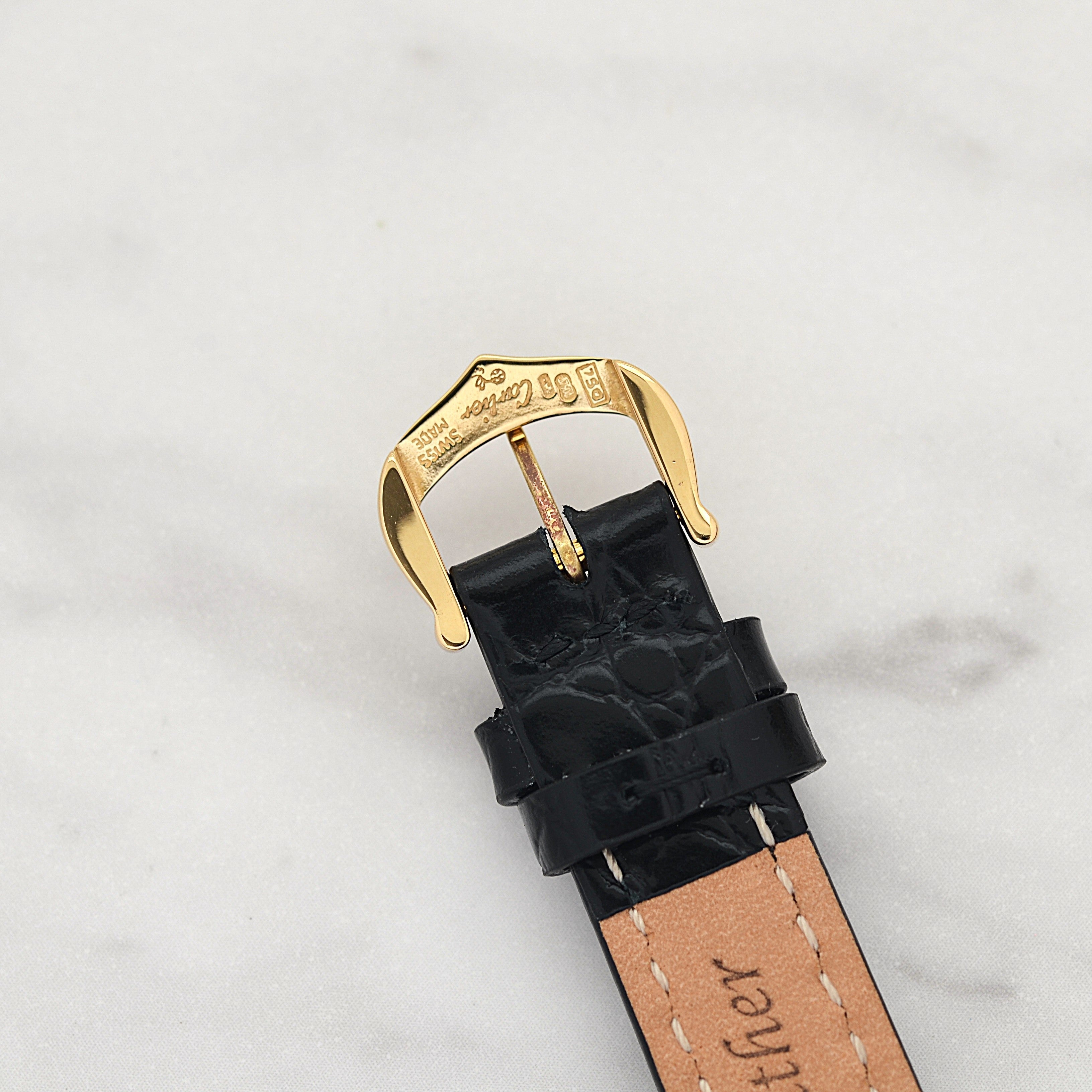 【Cartier】カルティエ タンクアメリカン SM 18KYG 純正18KYG製尾錠付き カルティエコンプリートサービス済み