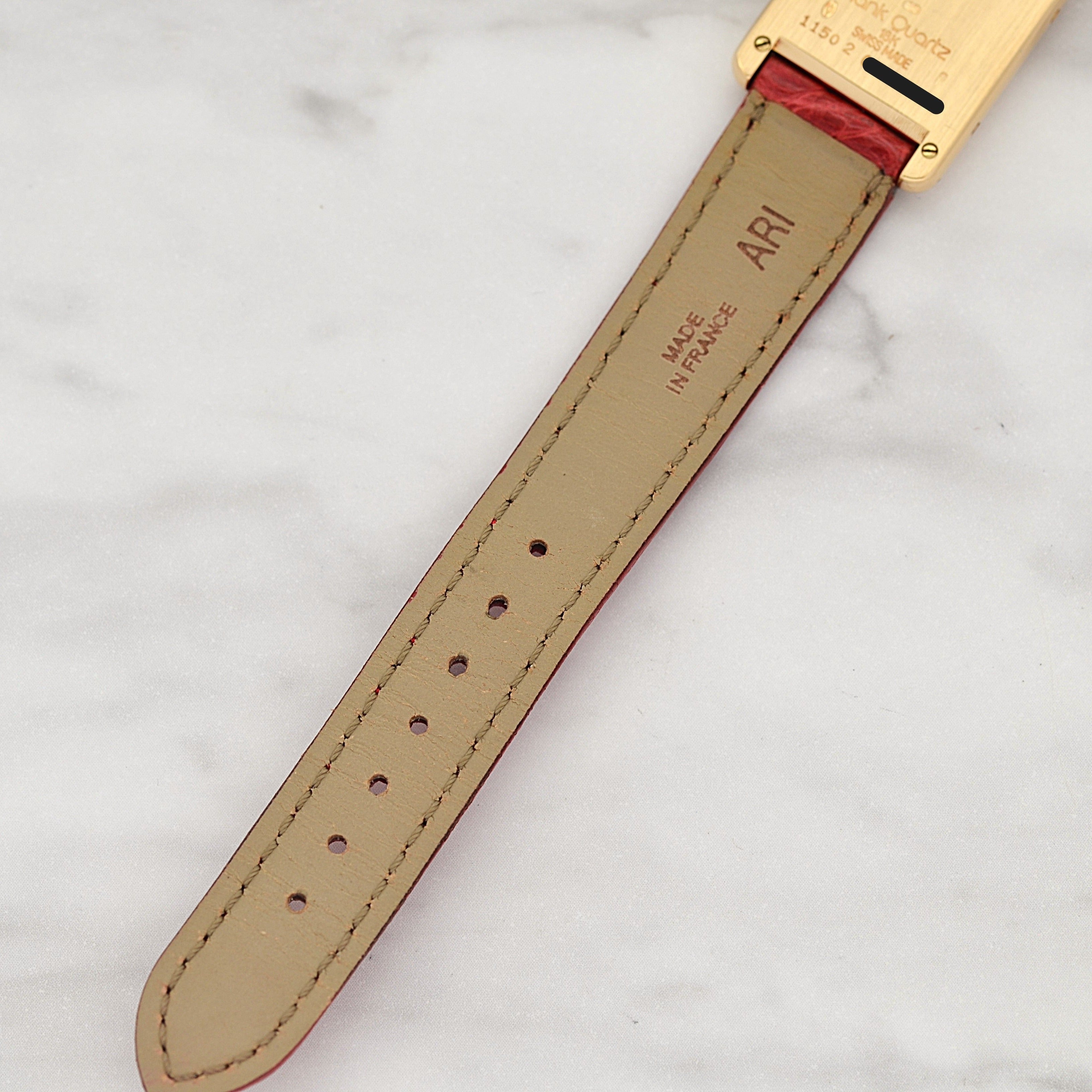 【Cartier】カルティエ タンクルイカルティエ SM 18KYG 付属品完備 カルティエコンプリートサービス済み