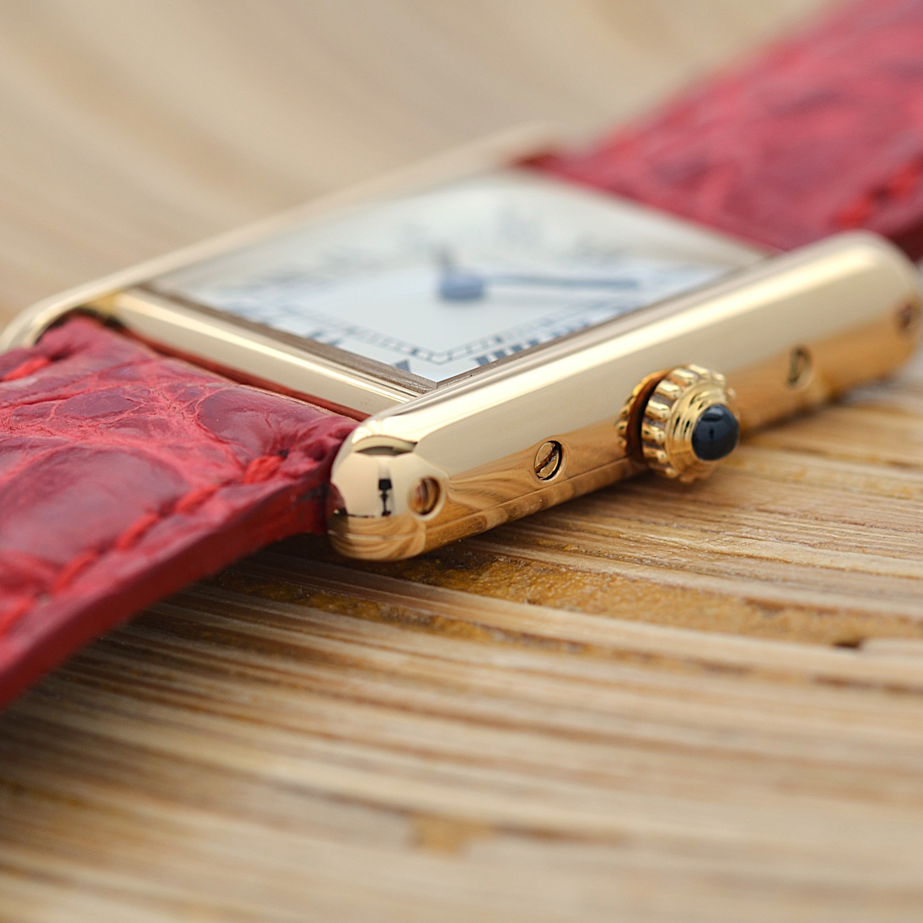 【Cartier】カルティエ タンクルイカルティエ SM 18KYG 付属品完備 カルティエコンプリートサービス済み