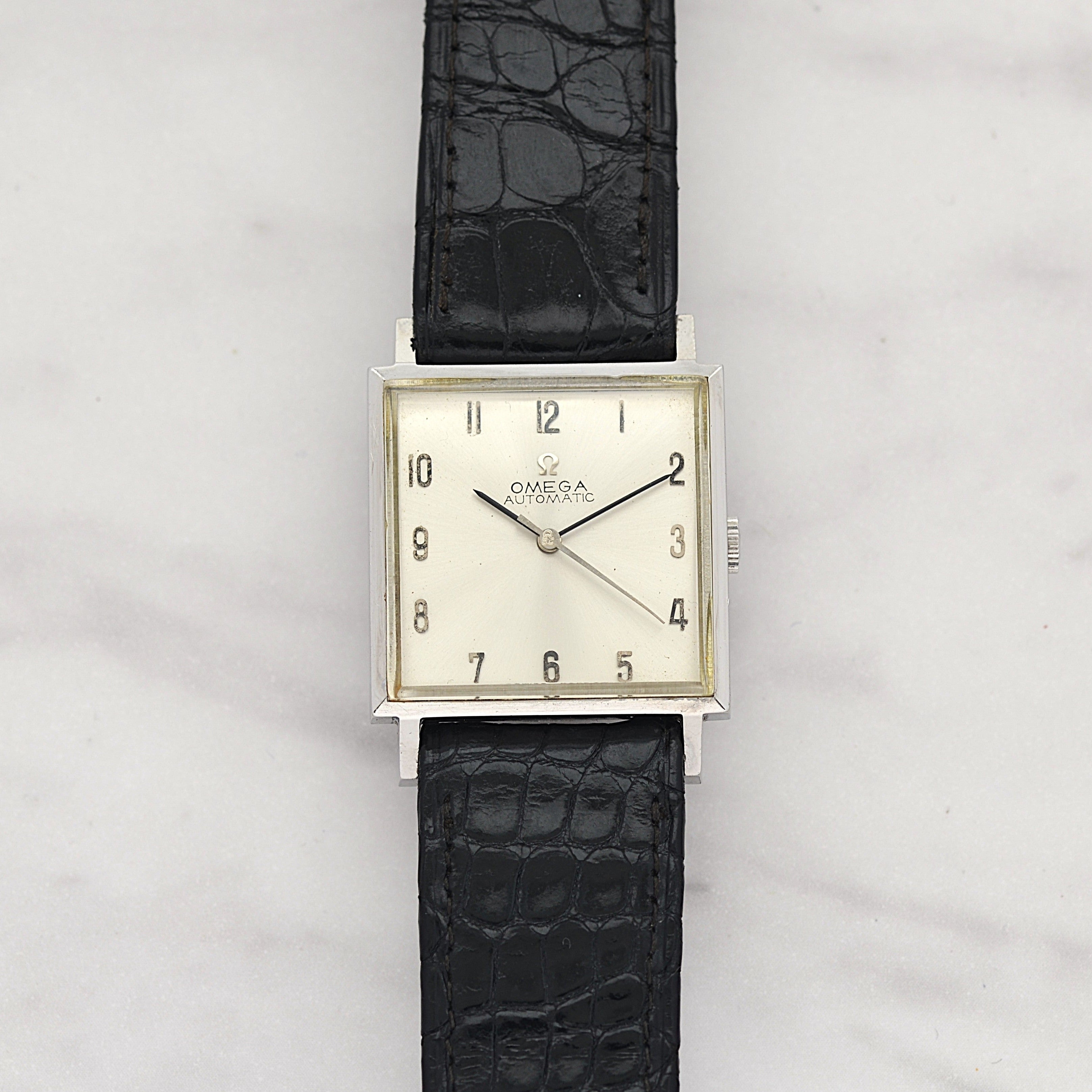[OMEGA] Omega Automatic SS Square Case with Original Buckle