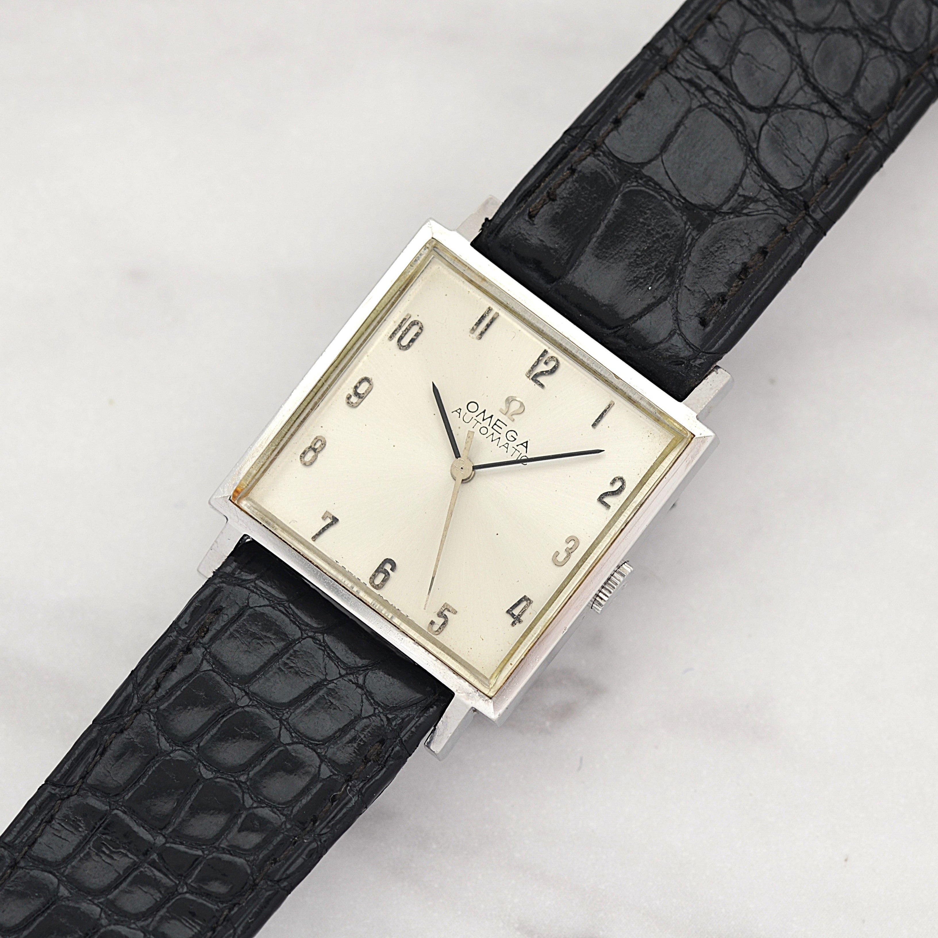 [OMEGA] Omega Automatic SS Square Case with Original Buckle