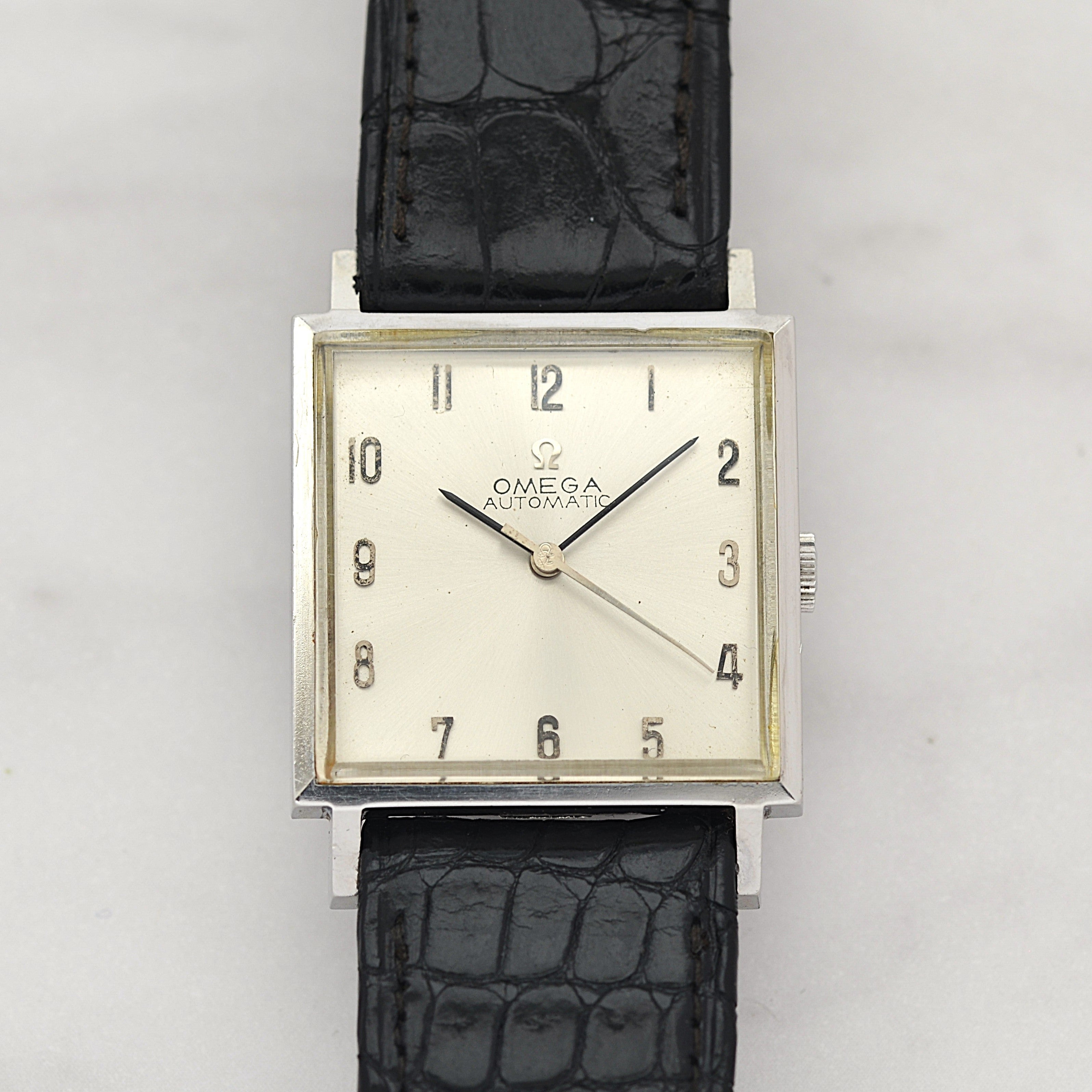 [OMEGA] Omega Automatic SS Square Case with Original Buckle