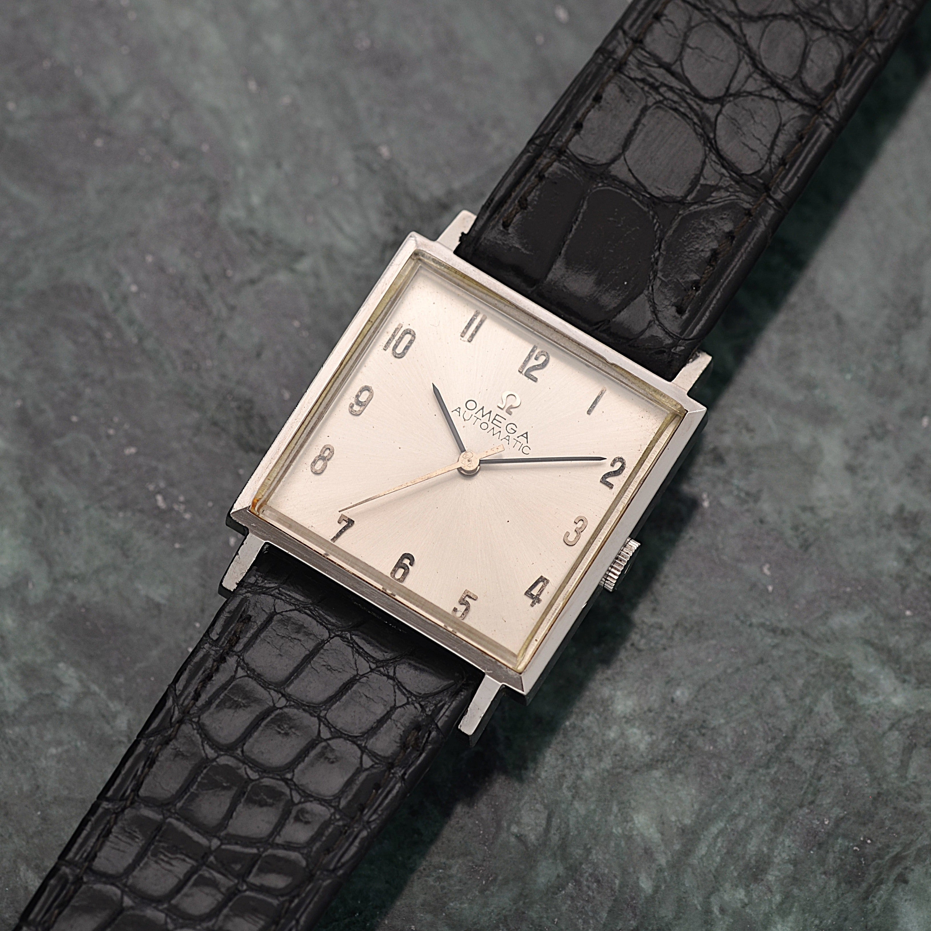 [OMEGA] Omega Automatic SS Square Case with Original Buckle