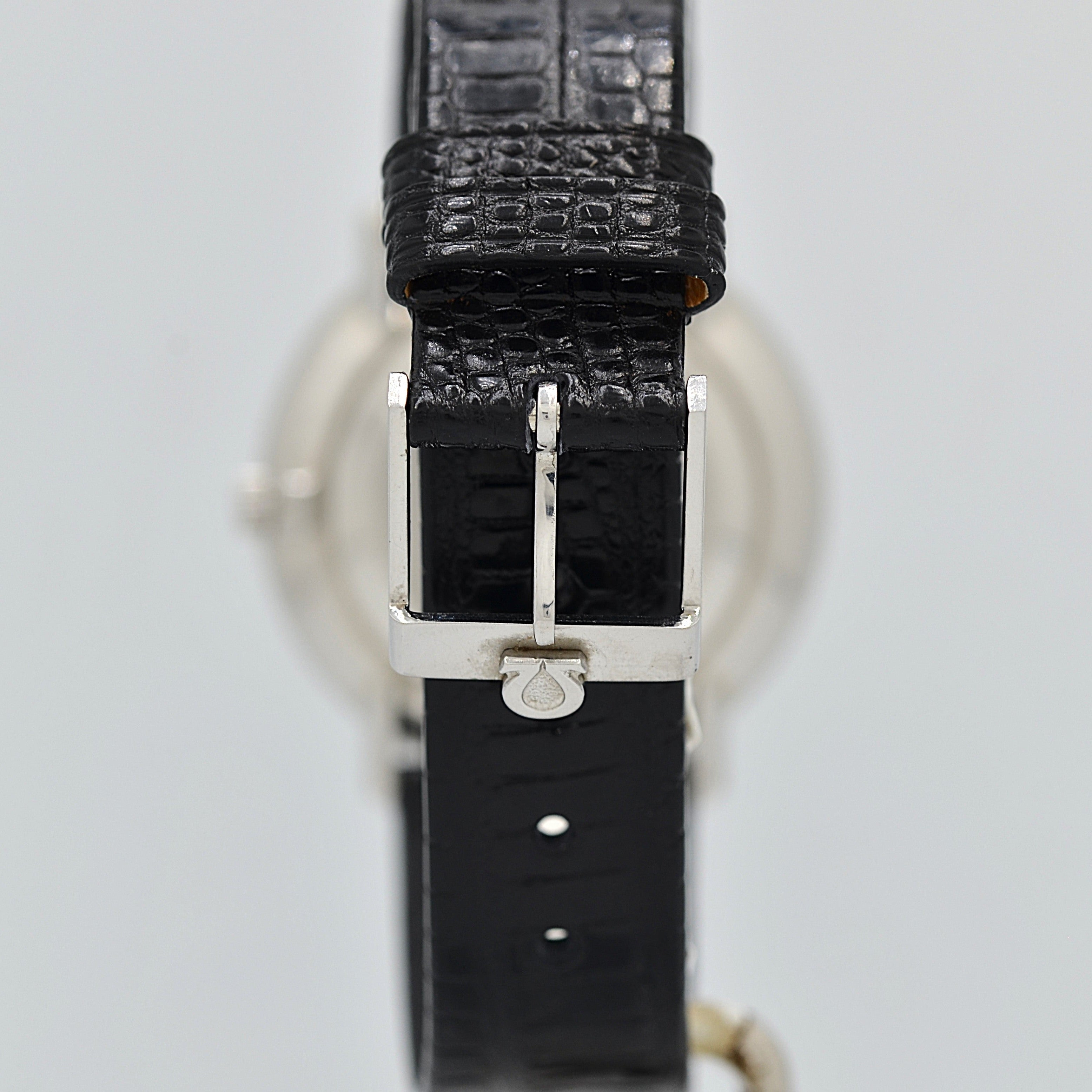 【OMEGA】オメガ デヴィル SS ラウンド White Roman 純正尾錠付き