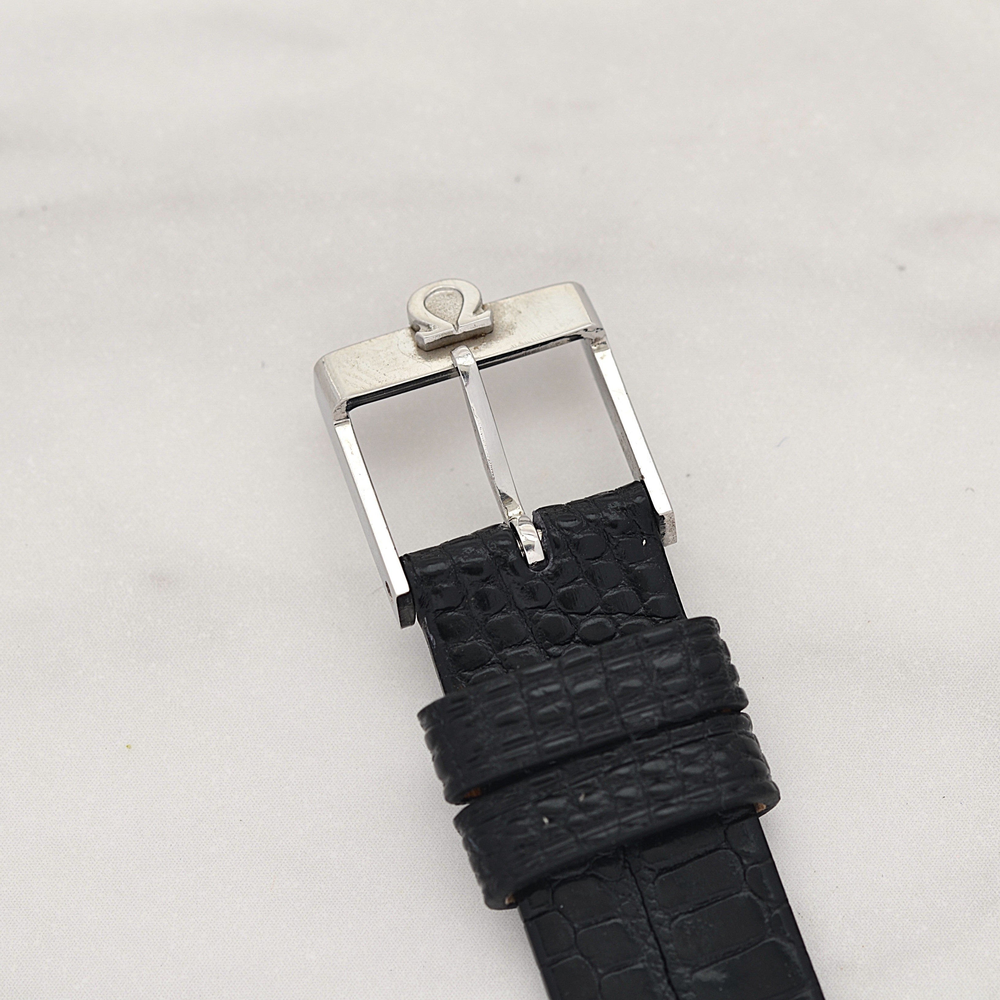 【OMEGA】オメガ デヴィル SS ラウンド White Roman 純正尾錠付き