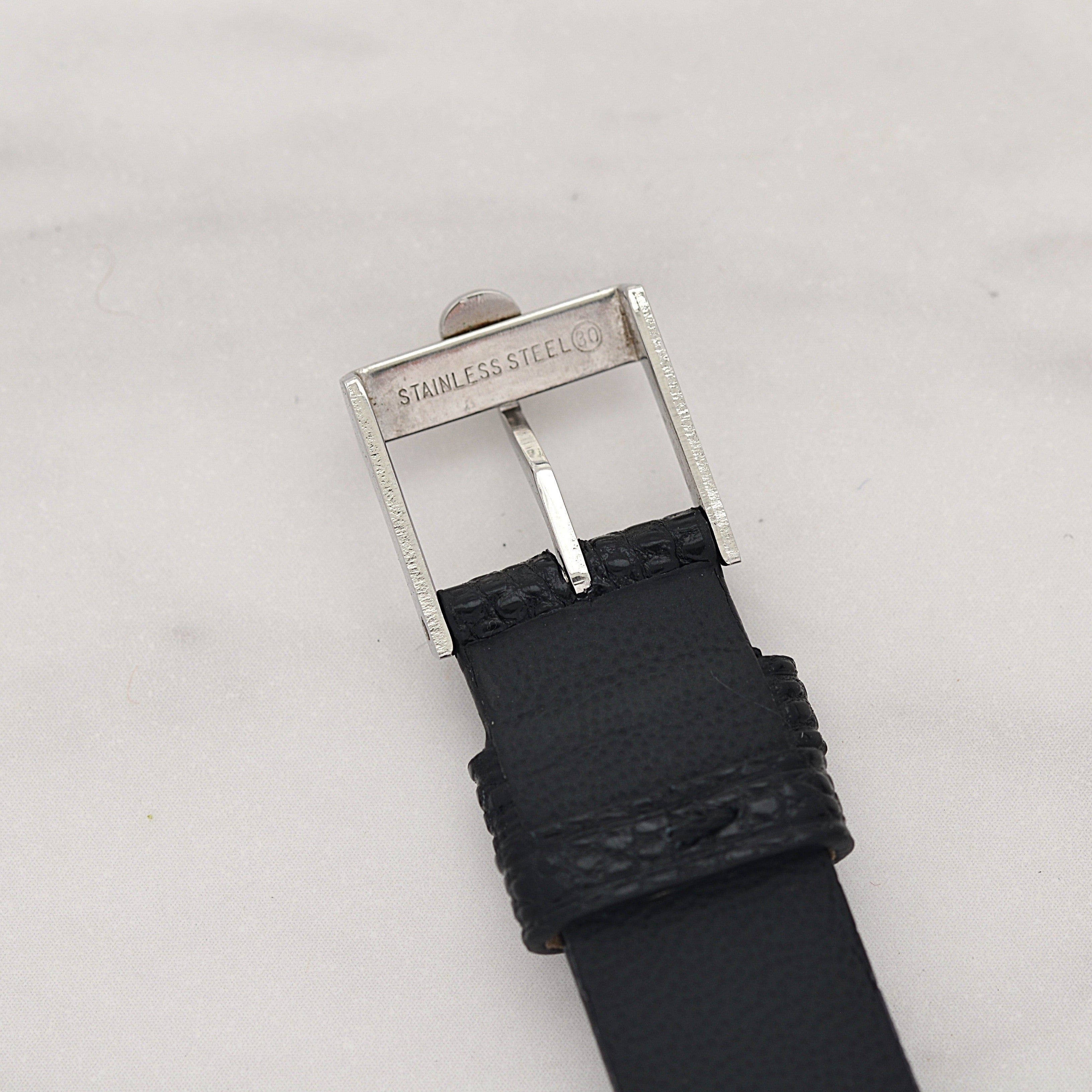 【OMEGA】オメガ デヴィル SS ラウンド White Roman 純正尾錠付き